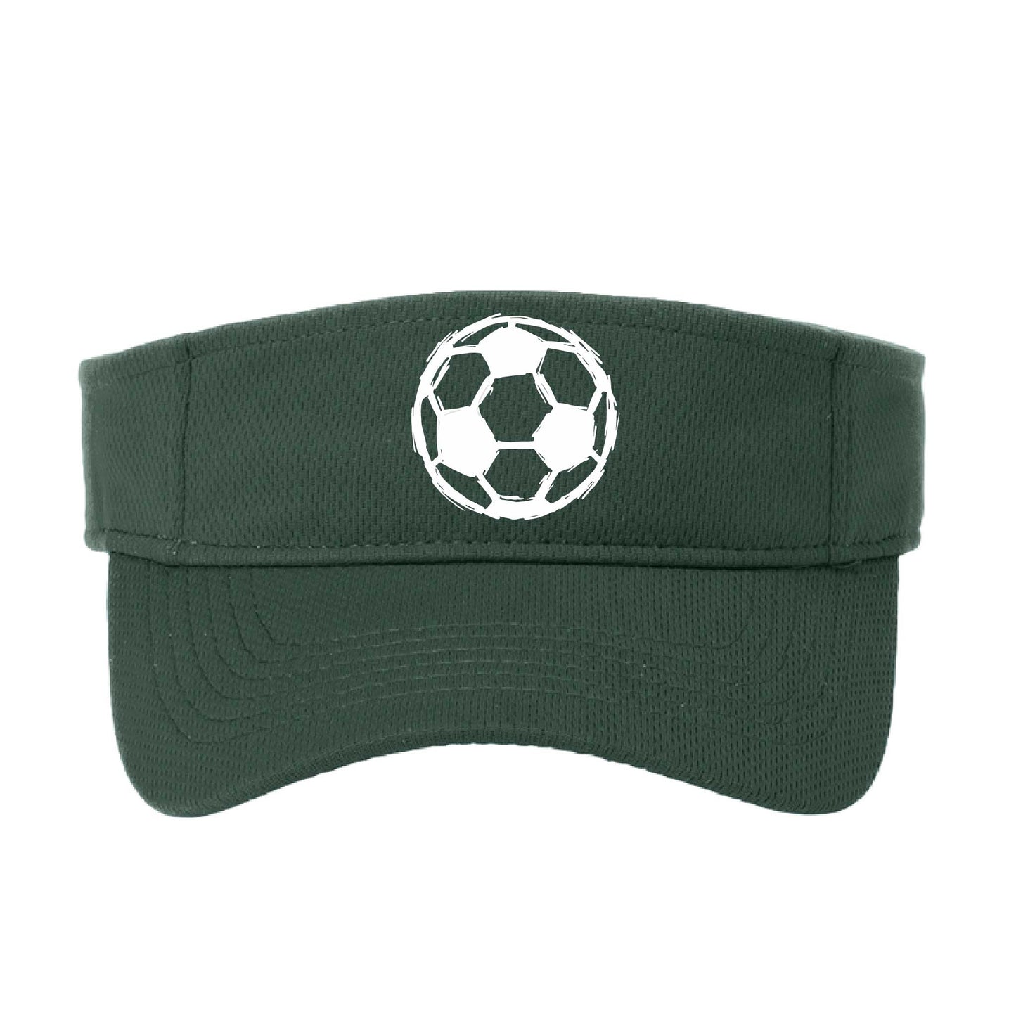 Soccer Sketched | Soccer Visors | Moisture Wicking 100% Polyester