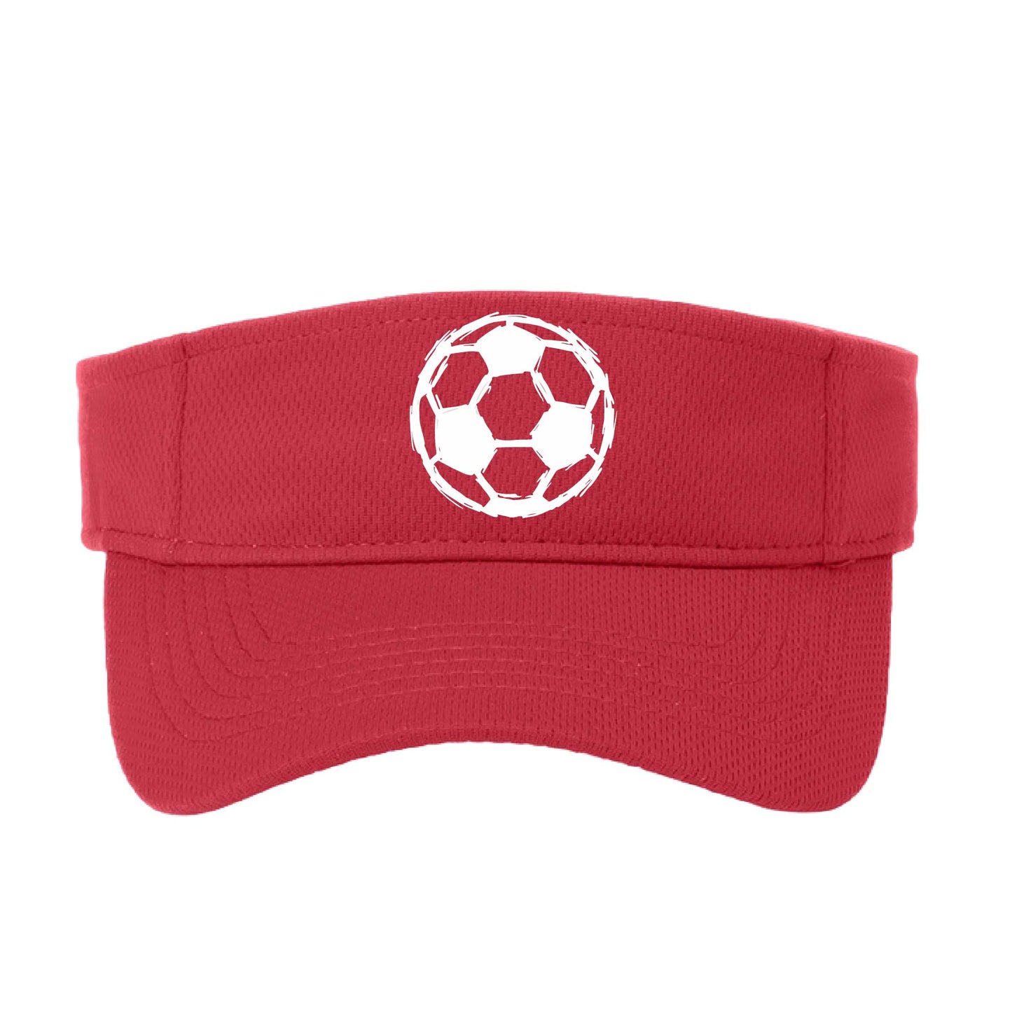 Soccer Sketched | Soccer Visors | Moisture Wicking 100% Polyester
