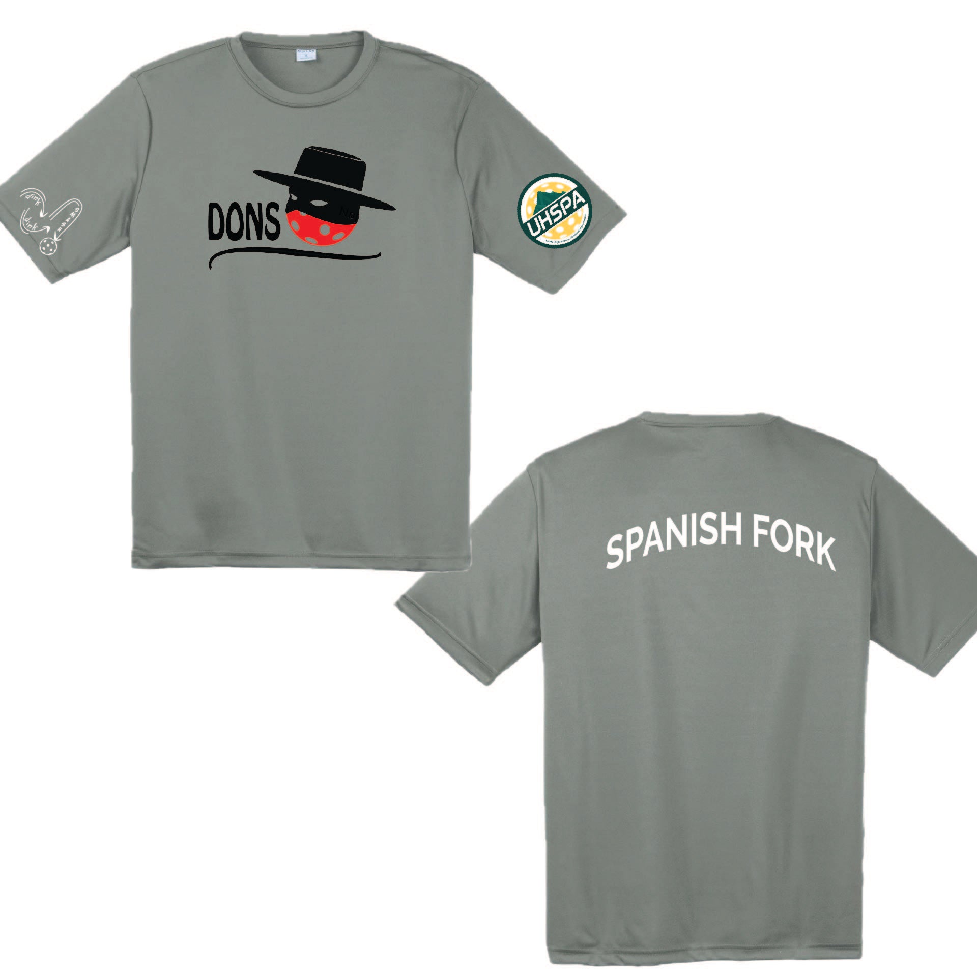 Spanish Fork High USHPA | Men's Short Sleeve Crewneck T-Shirts | 100% Polyester