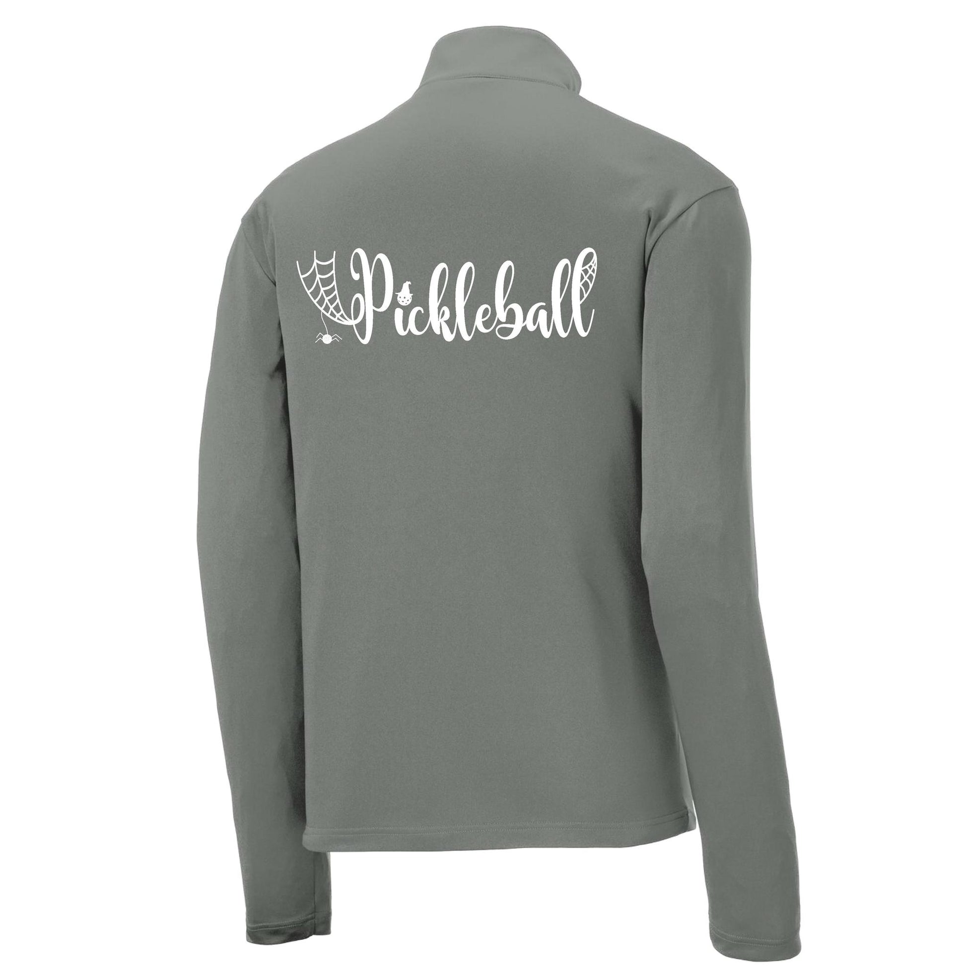 Spider Pickleball | Men's 1/4 Zip Long Sleeve Pullover Athletic Performance Shirt | 100% Polyester