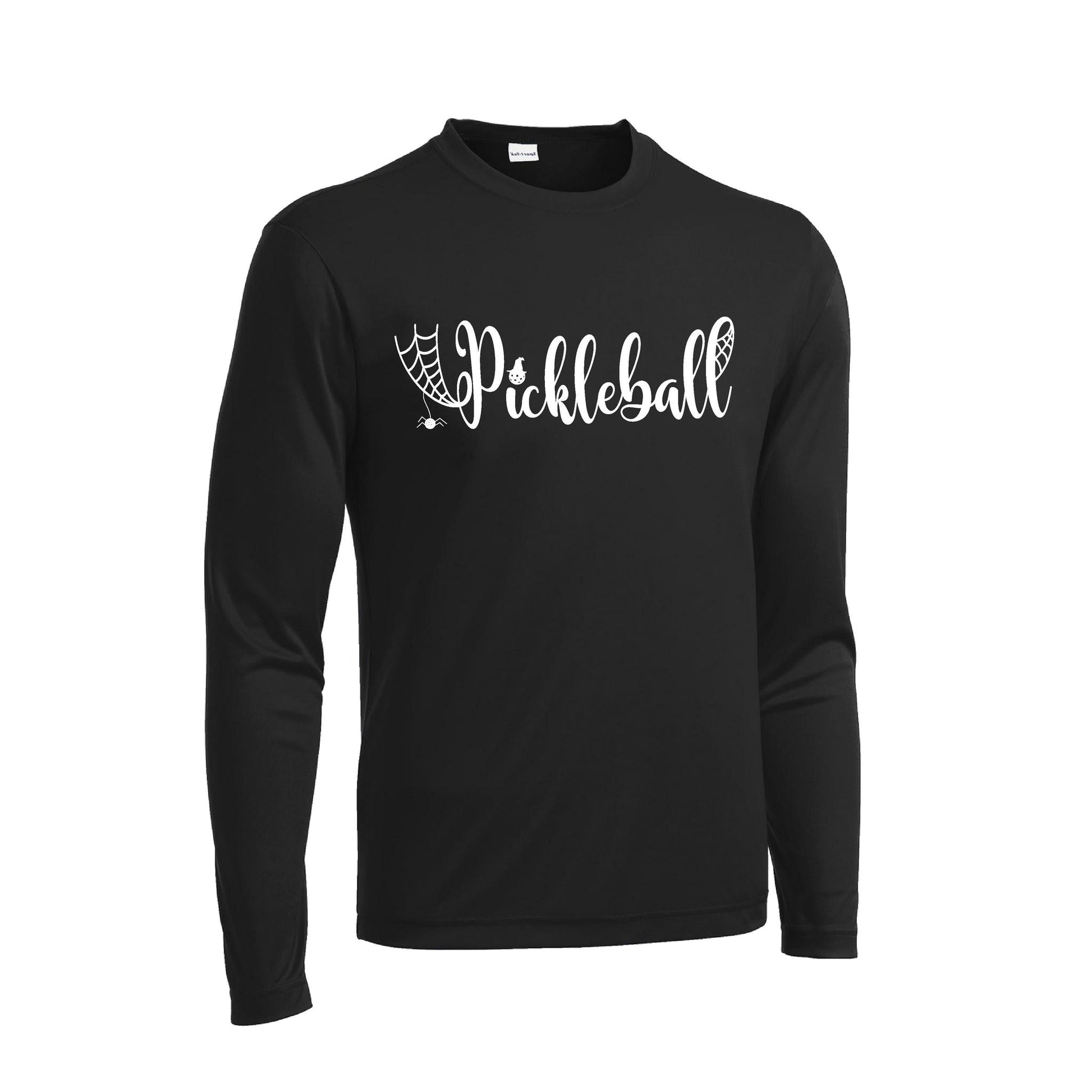 Spider Pickleball | Men's Long Sleeve Athletic Performance T-Shirt | 100% Polyester