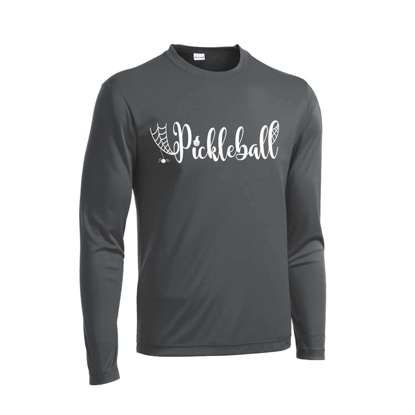Spider Pickleball | Men's Long Sleeve Athletic Performance T-Shirt | 100% Polyester