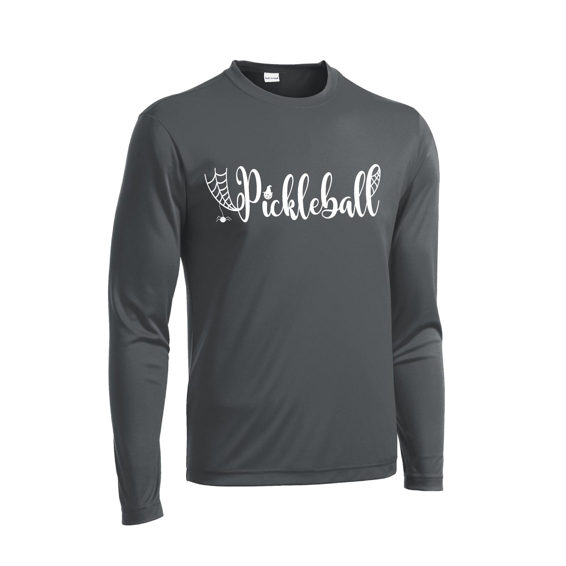 Spider Pickleball | Men's Long Sleeve Athletic Performance T-Shirt | 100% Polyester