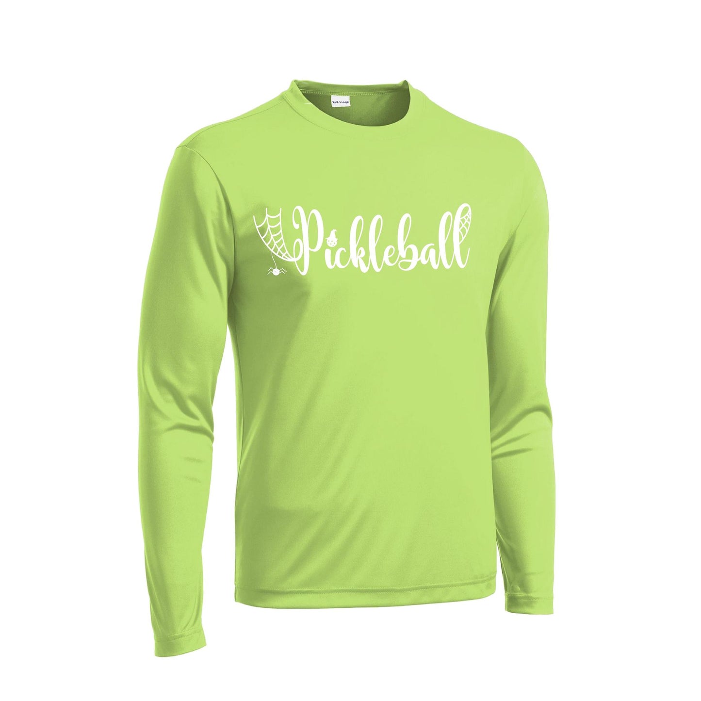 Spider Pickleball | Men's Long Sleeve Athletic Performance T-Shirt | 100% Polyester