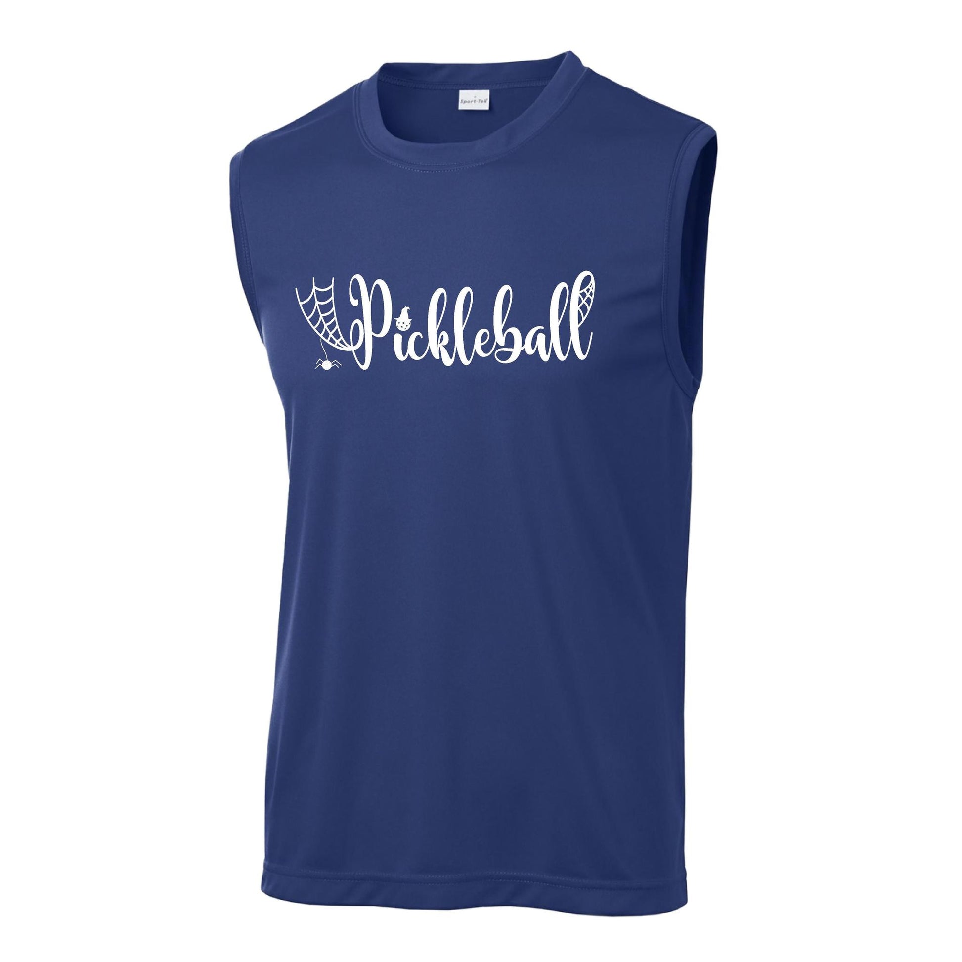 Spider Pickleball | Men's Sleeveless Athletic Performance T-Shirt | 100% Polyester