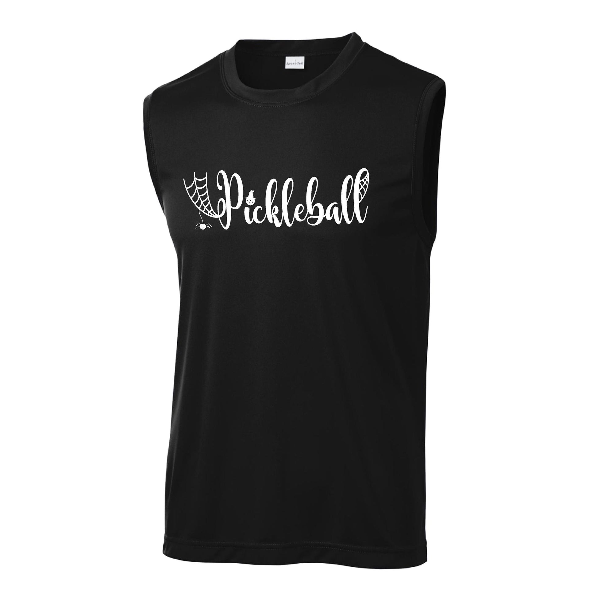 Spider Pickleball | Men's Sleeveless Athletic Performance T-Shirt | 100% Polyester