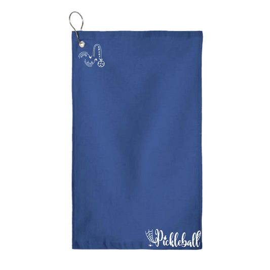 Spider Pickleball | Pickleball Court Towels | Grommeted 100% Cotton Terry Velour