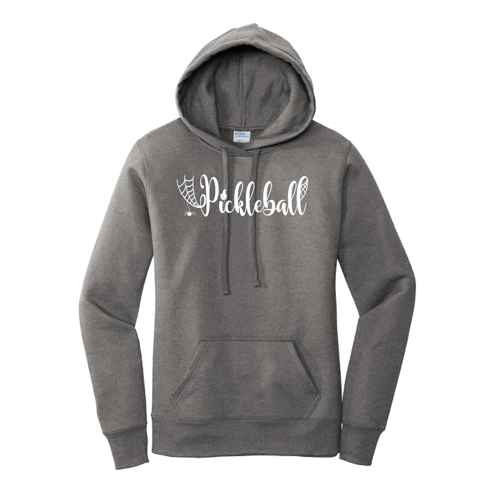 Womens Halloween Pickleball Hoodie Spooky Season Sweatshirt Pickleball Clothing Pullover