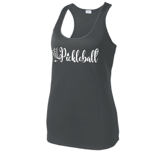 Spider Pickleball | Women's Racerback Pickleball Performance Tank | 100% Polyester