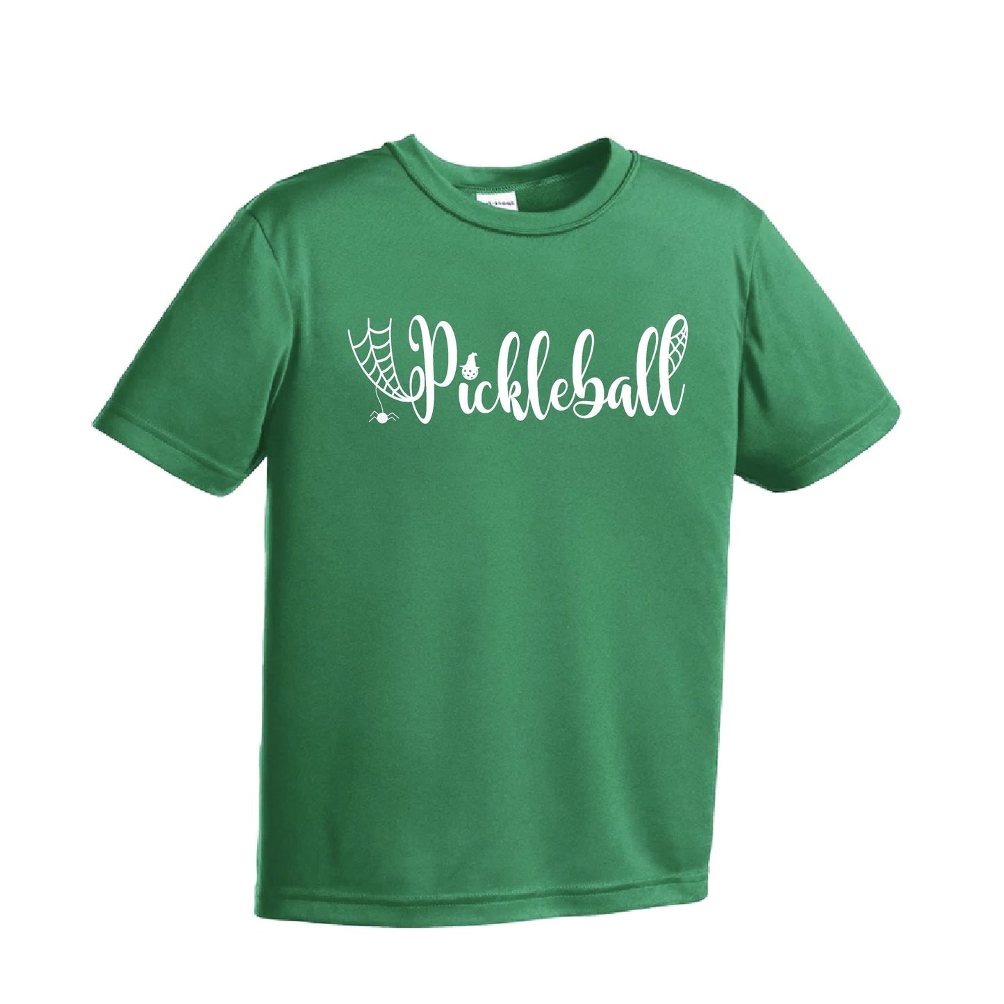 Spider Pickleball | Youth Short Sleeve Pickleball Performance T-Shirts | 100% Polyester