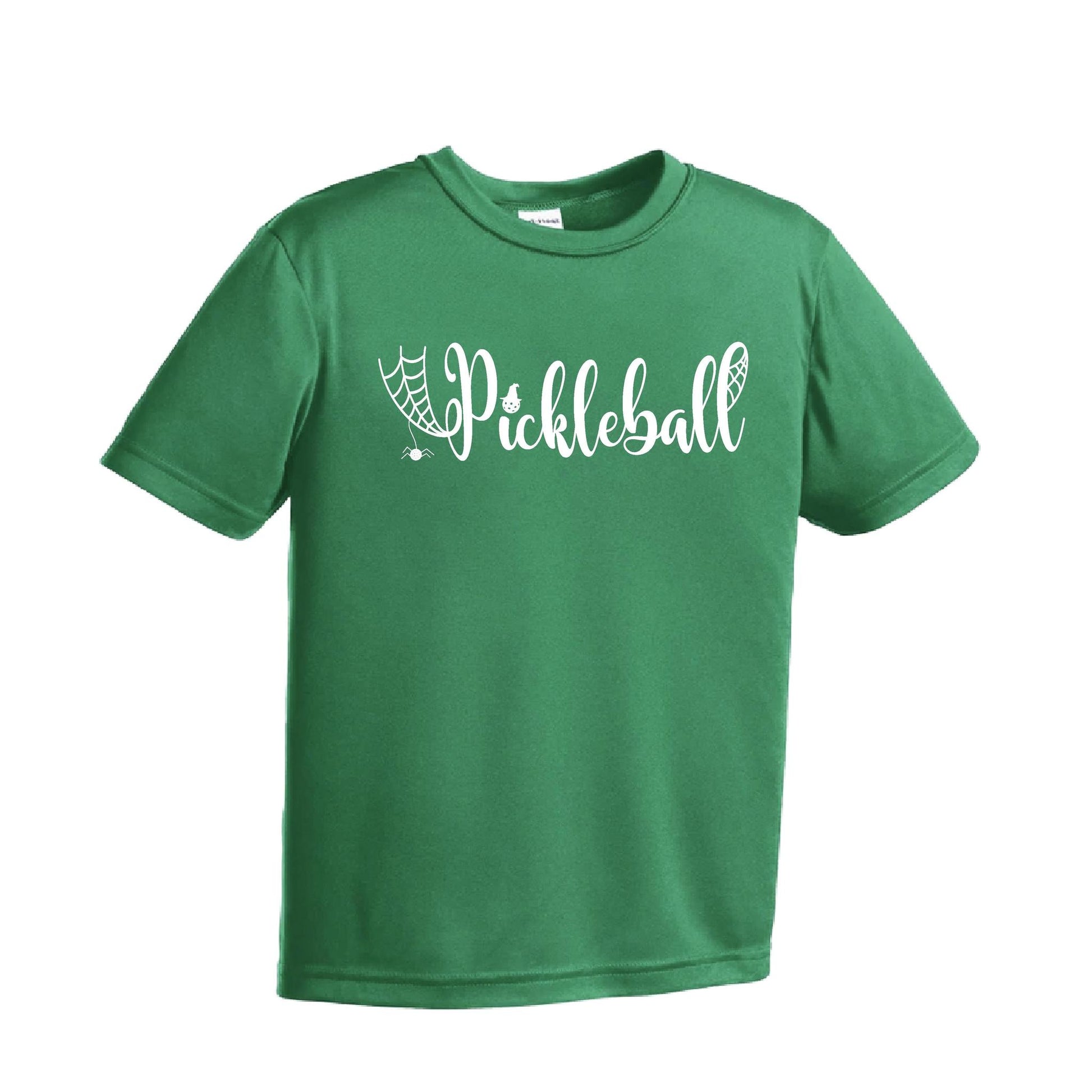 Spider Pickleball | Youth Short Sleeve Pickleball Performance T-Shirts | 100% Polyester