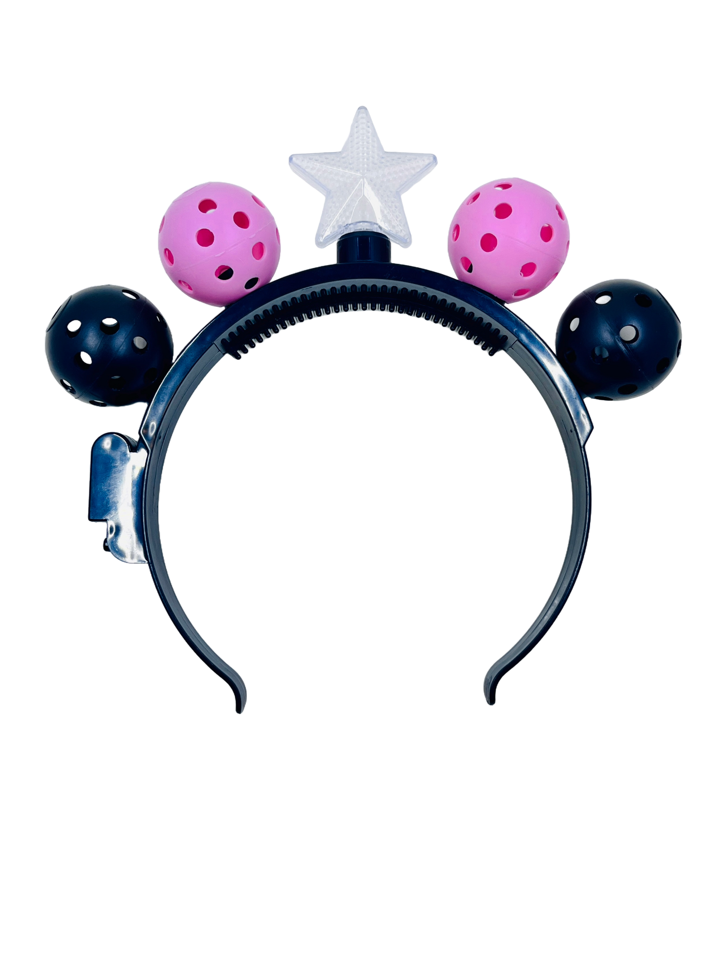 Mini Pickleball Star Headband With Flashing Lights | Fun Pickleball Gifts