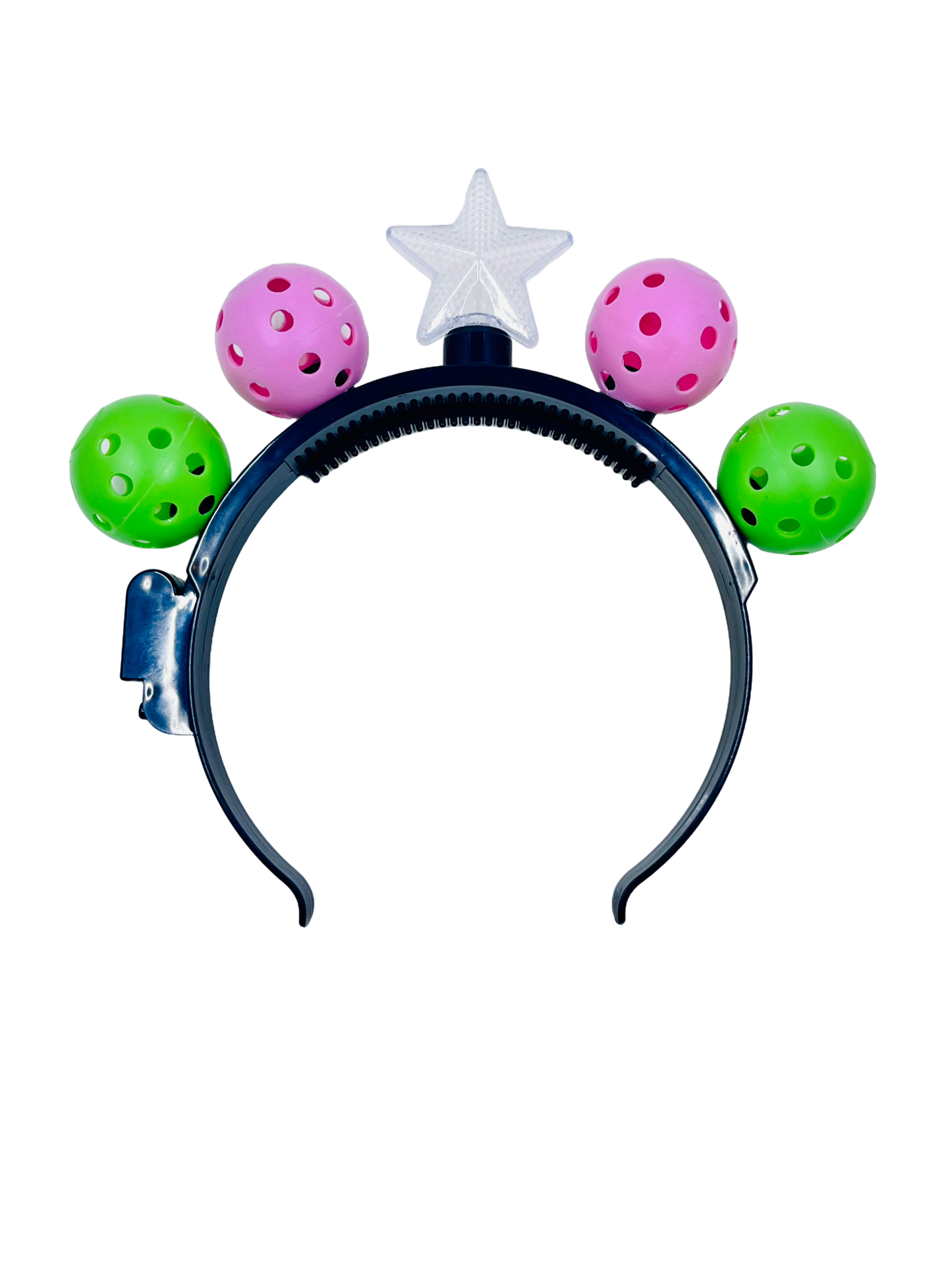 Mini Pickleball Star Headband With Flashing Lights | Fun Pickleball Gifts