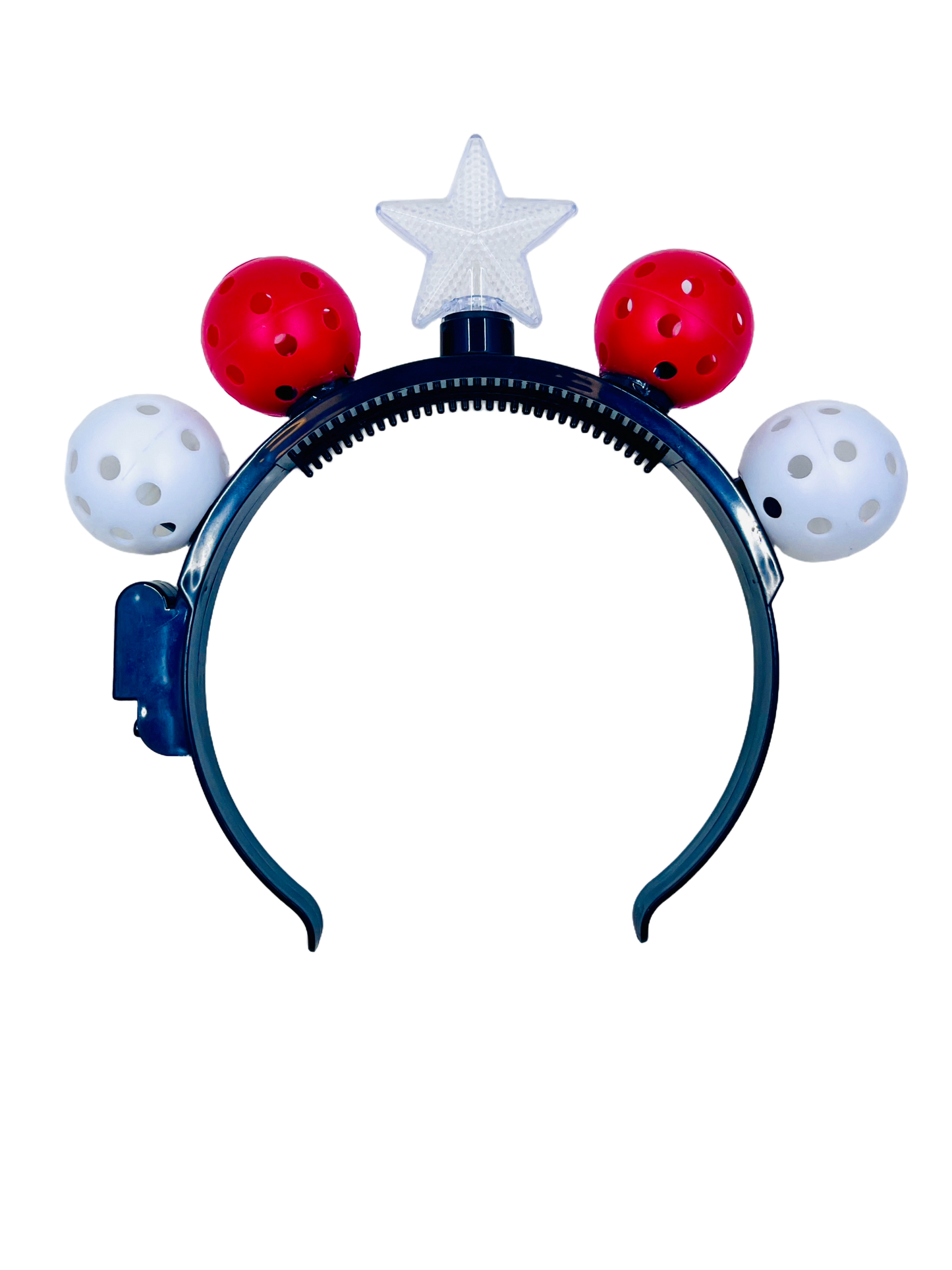 Mini Pickleball Star Headband With Flashing Lights | Fun Pickleball Gifts