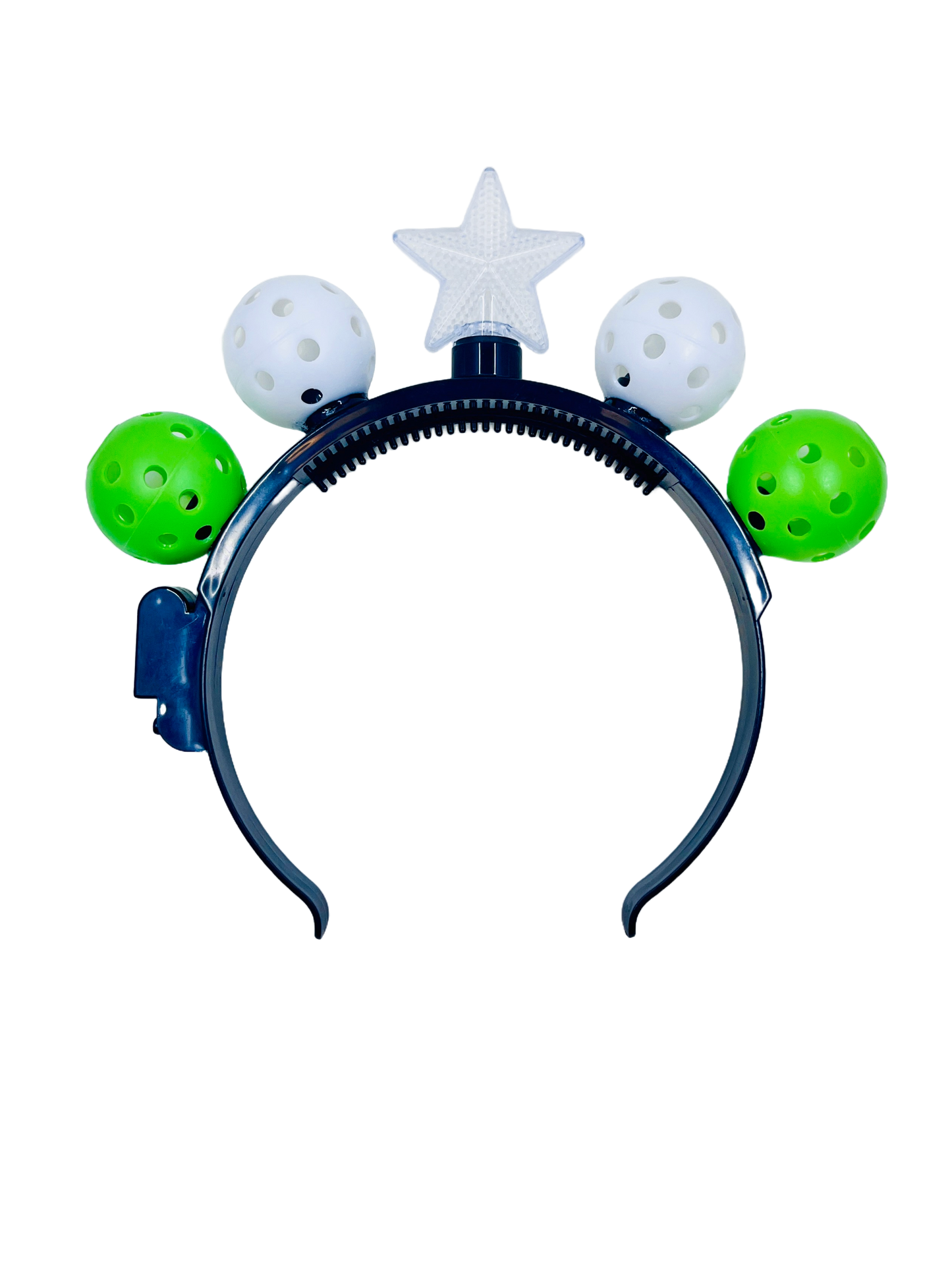 Mini Pickleball Star Headband With Flashing Lights | Fun Pickleball Gifts