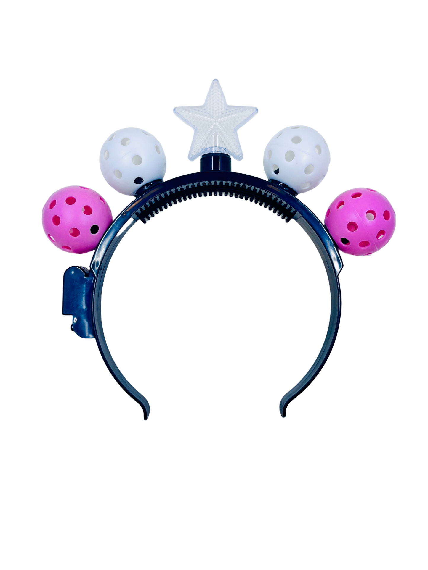 Mini Pickleball Star Headband With Flashing Lights | Fun Pickleball Gifts