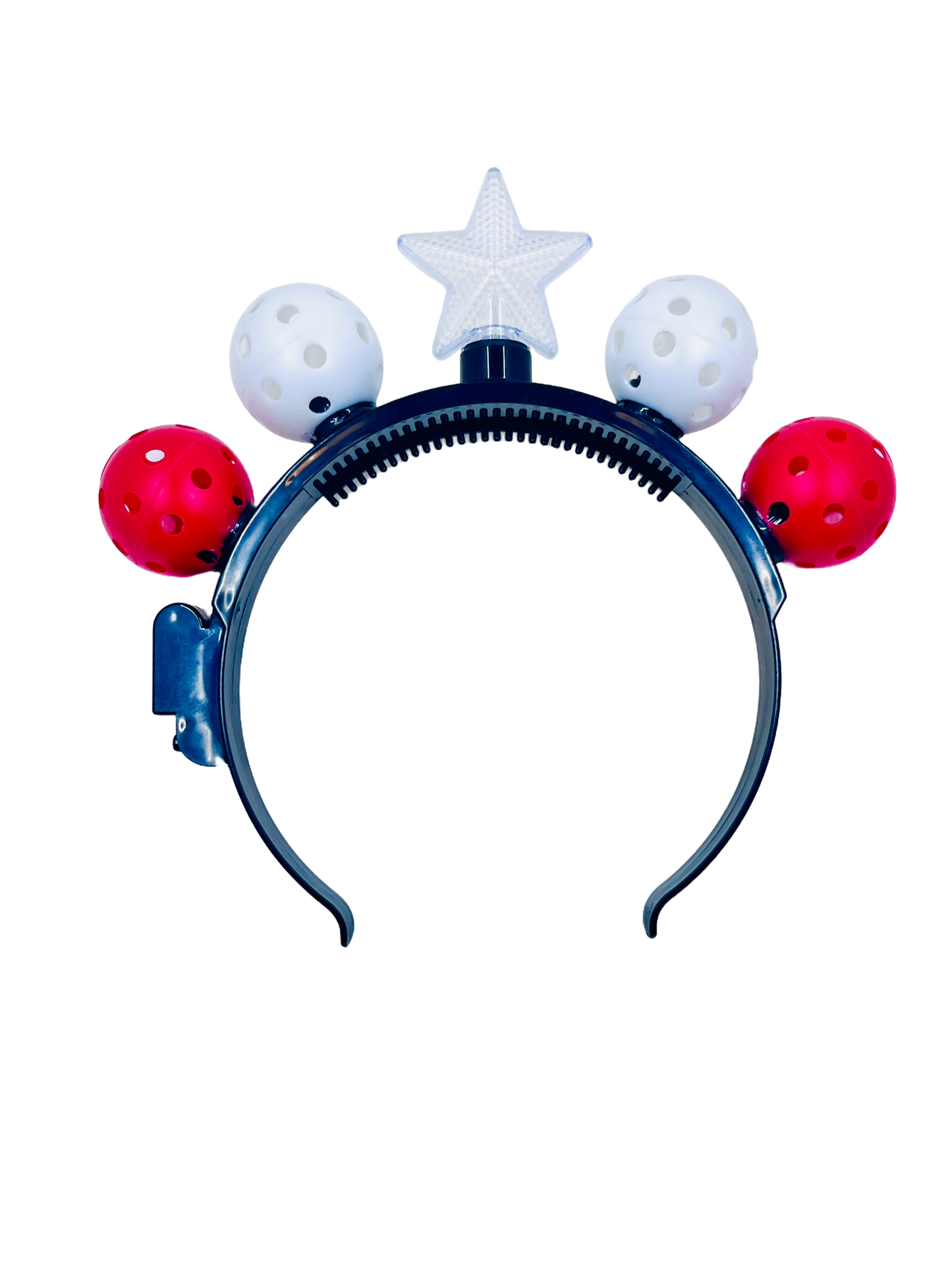 Mini Pickleball Star Headband With Flashing Lights | Fun Pickleball Gifts