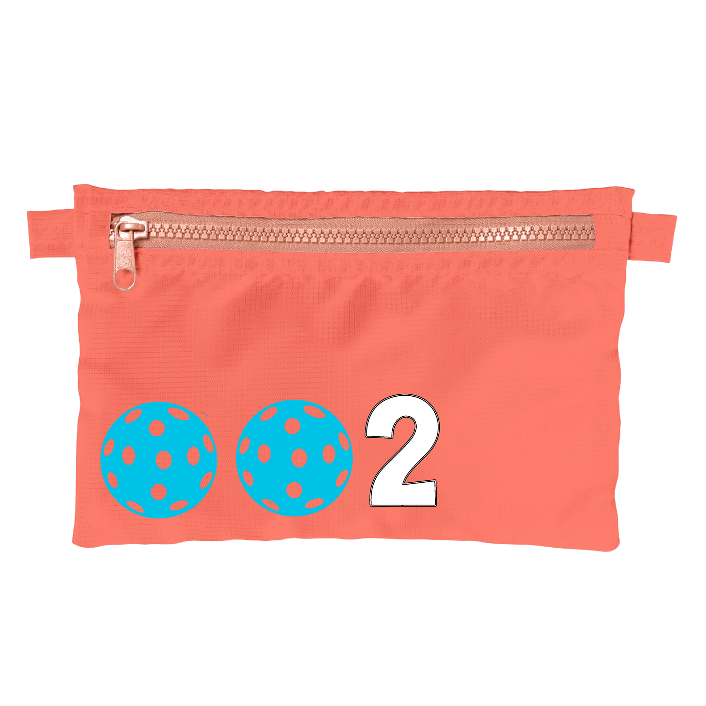 002 With Pickleballs (Customizable) | Pickleball Stash Pouch Bag | Small Size Court Stash Bag