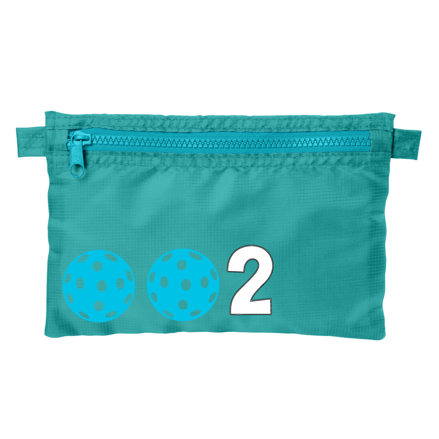 002 With Pickleballs (Customizable) | Pickleball Stash Pouch Bag | Small Size Court Stash Bag