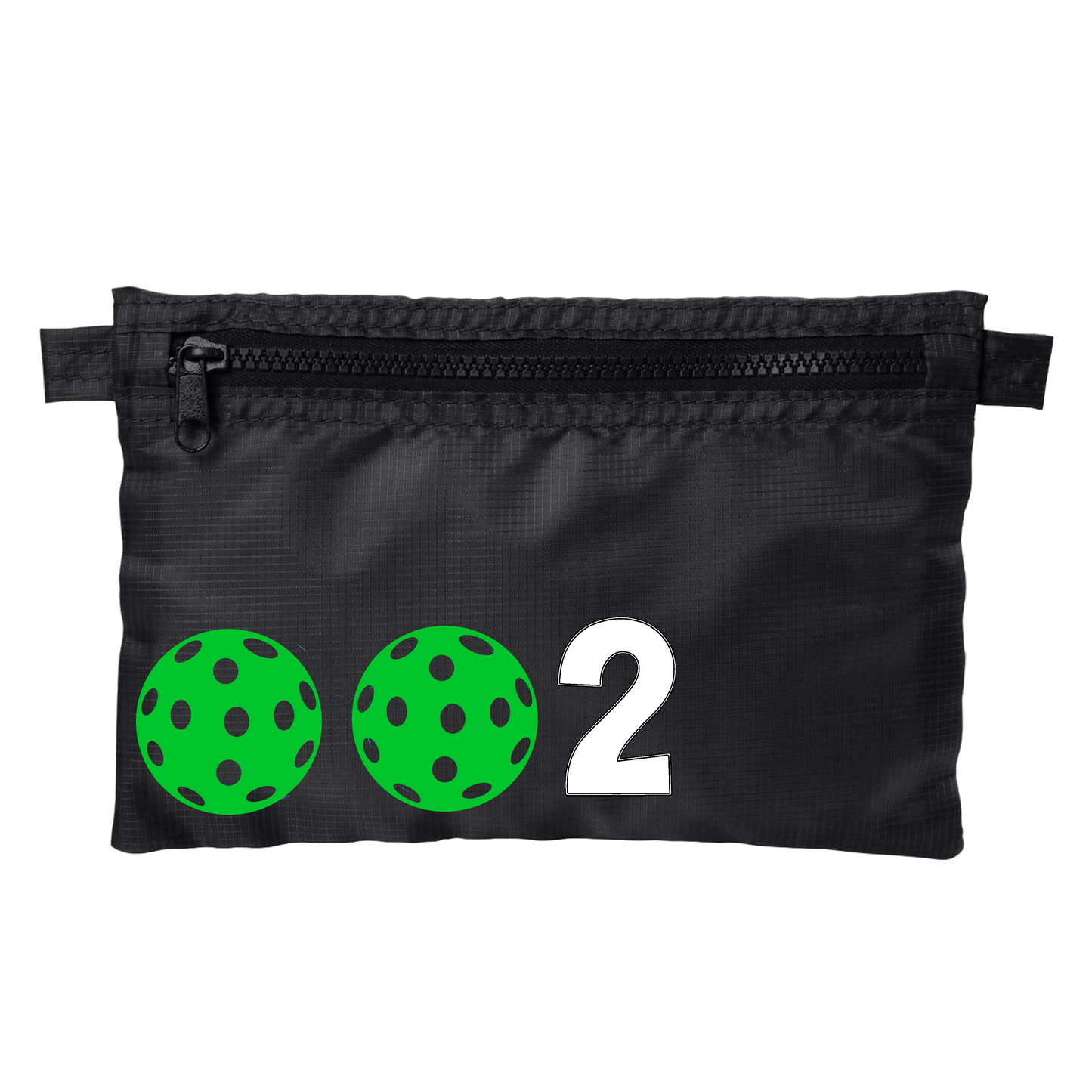 002 With Pickleballs (Customizable) | Pickleball Stash Pouch Bag | Small Size Court Stash Bag