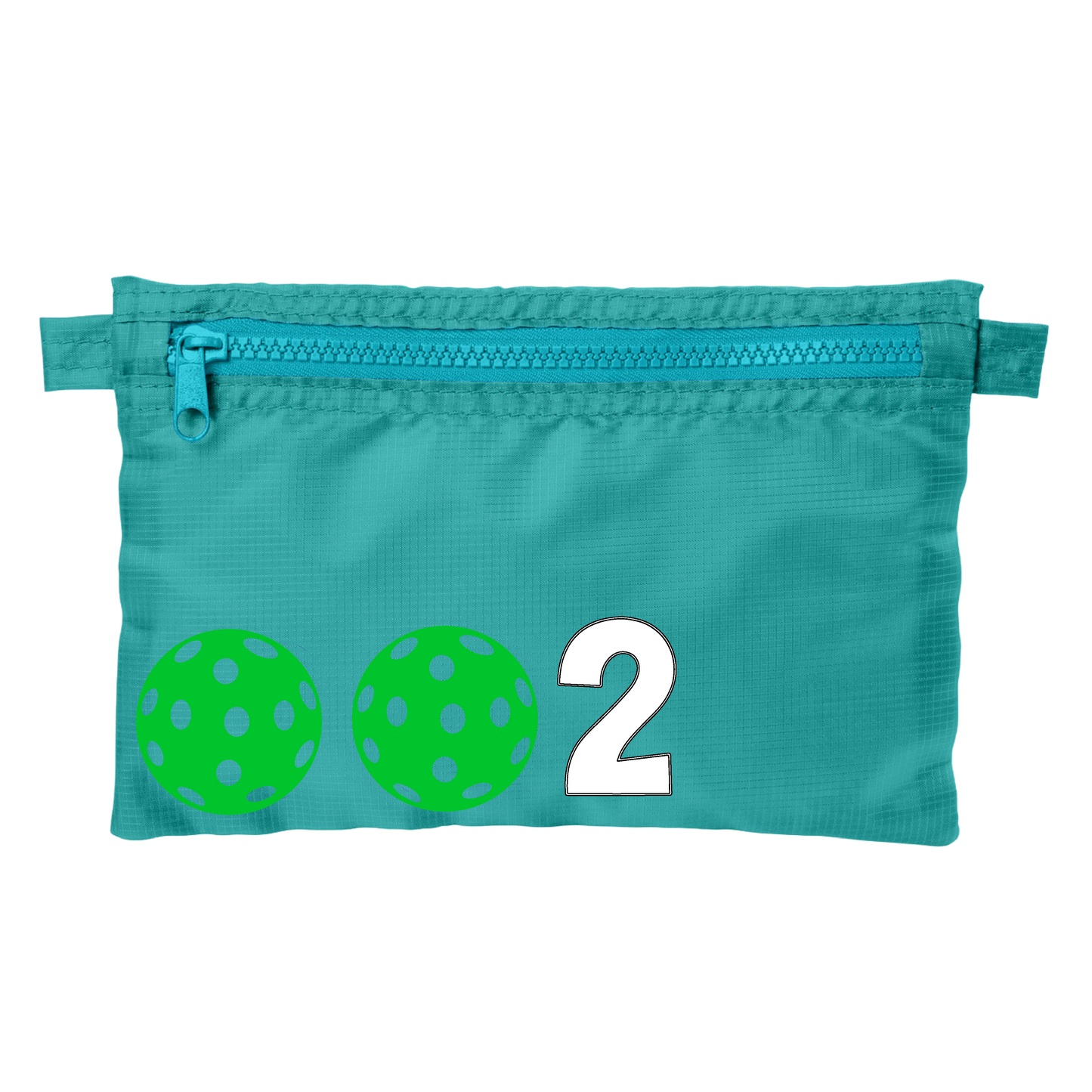 002 With Pickleballs (Customizable) | Pickleball Stash Pouch Bag | Small Size Court Stash Bag