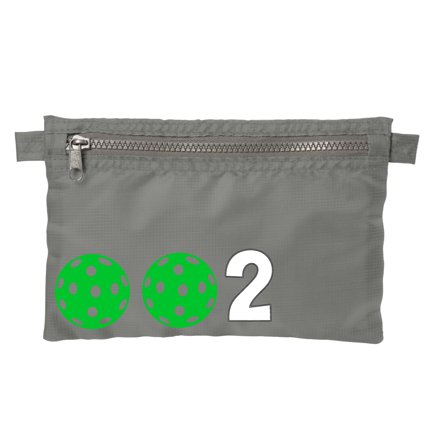 002 With Pickleballs (Customizable) | Pickleball Stash Pouch Bag | Small Size Court Stash Bag