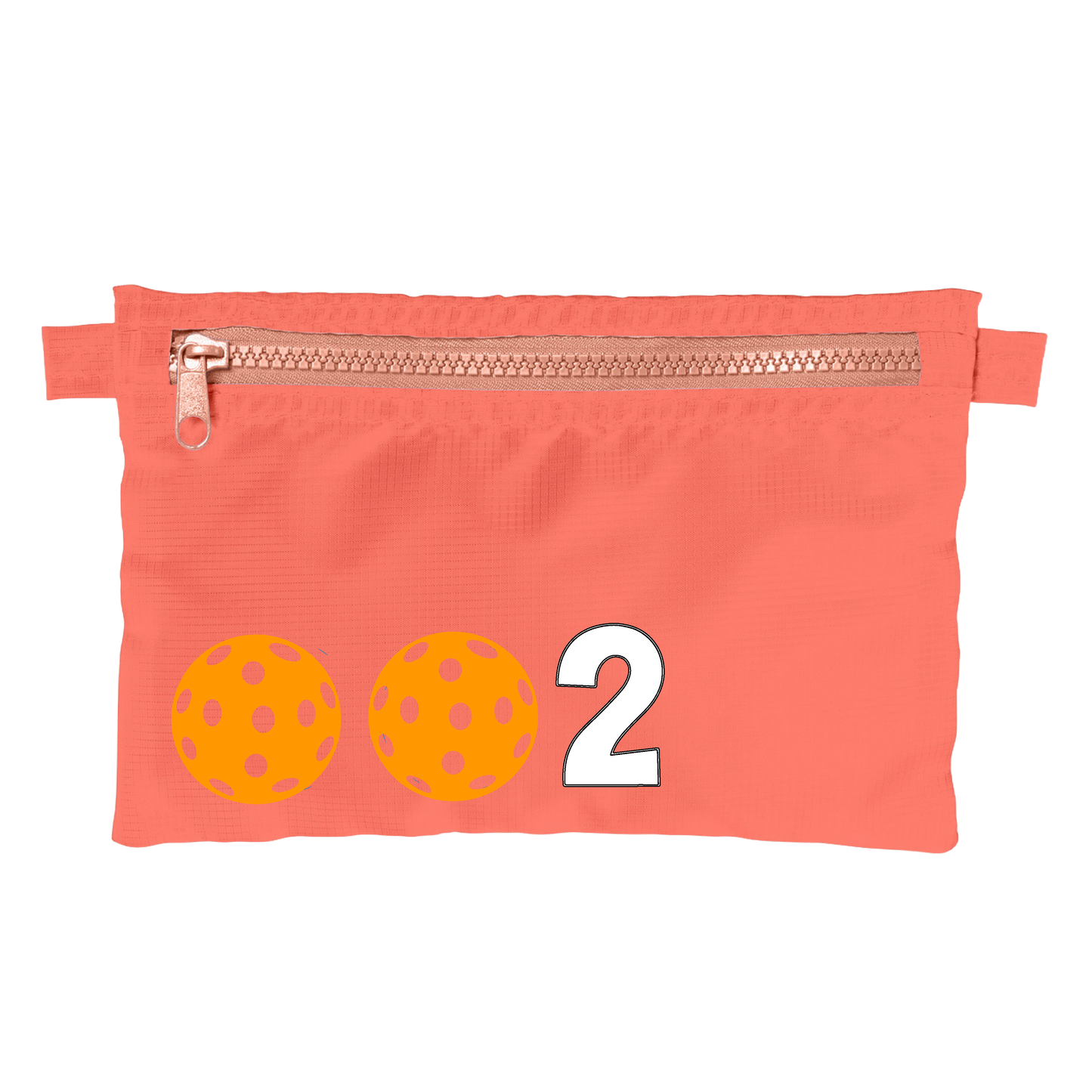 002 With Pickleballs (Customizable) | Pickleball Stash Pouch Bag | Small Size Court Stash Bag