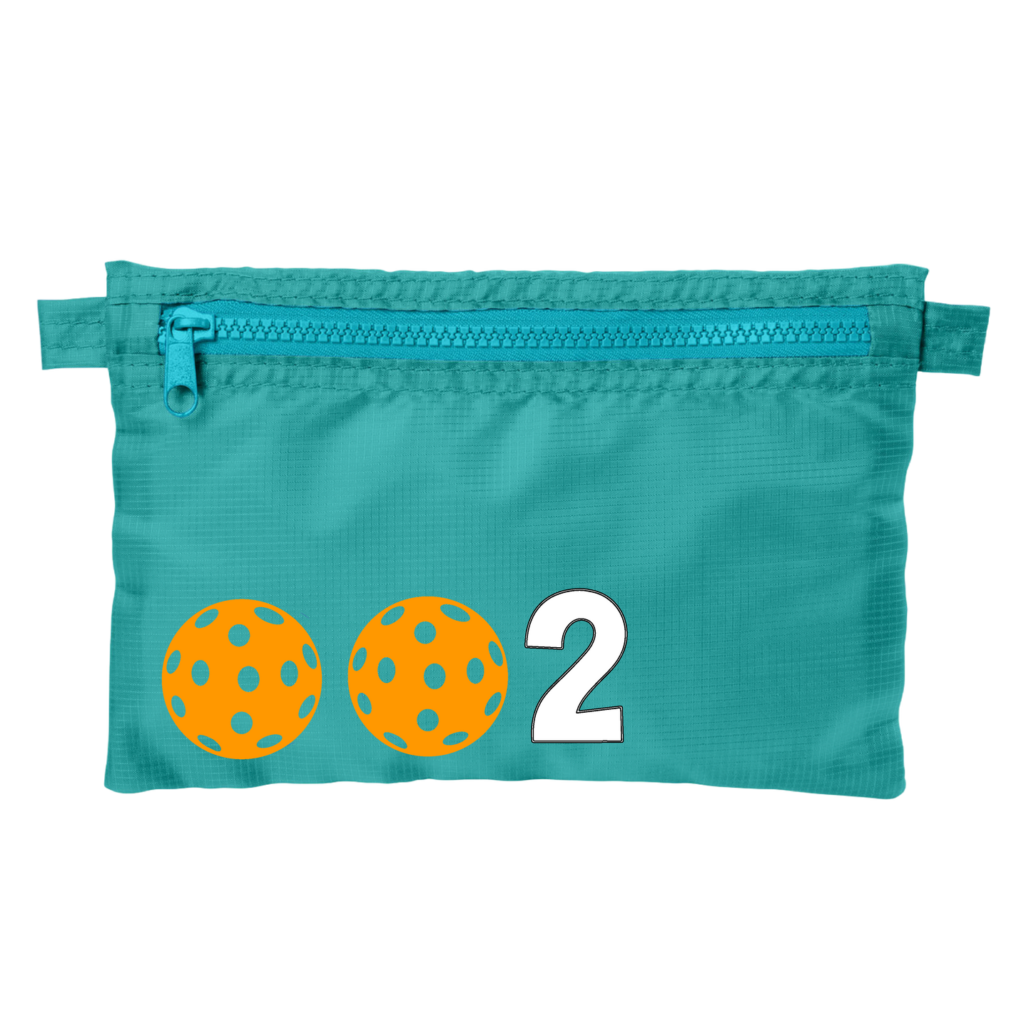 002 With Pickleballs (Customizable) | Pickleball Stash Pouch Bag | Small Size Court Stash Bag