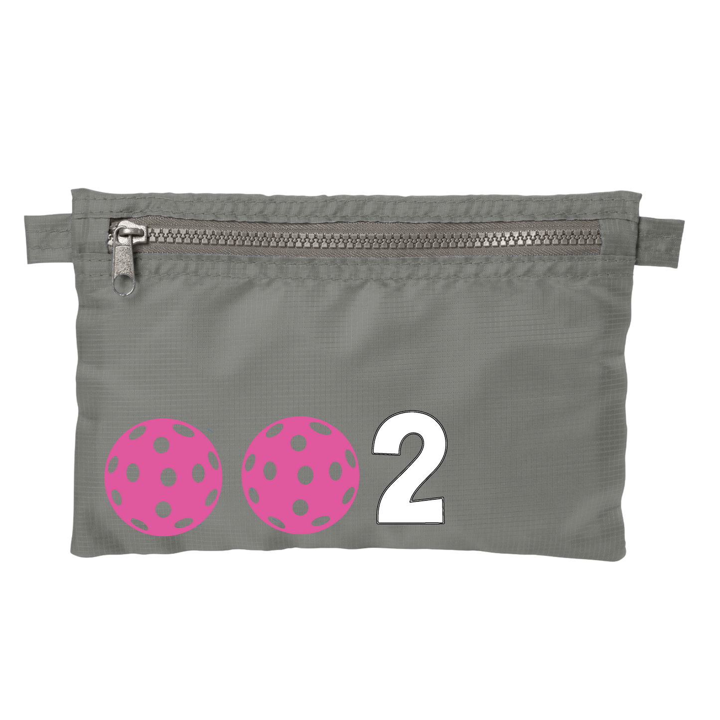 002 With Pickleballs (Customizable) | Pickleball Stash Pouch Bag | Small Size Court Stash Bag