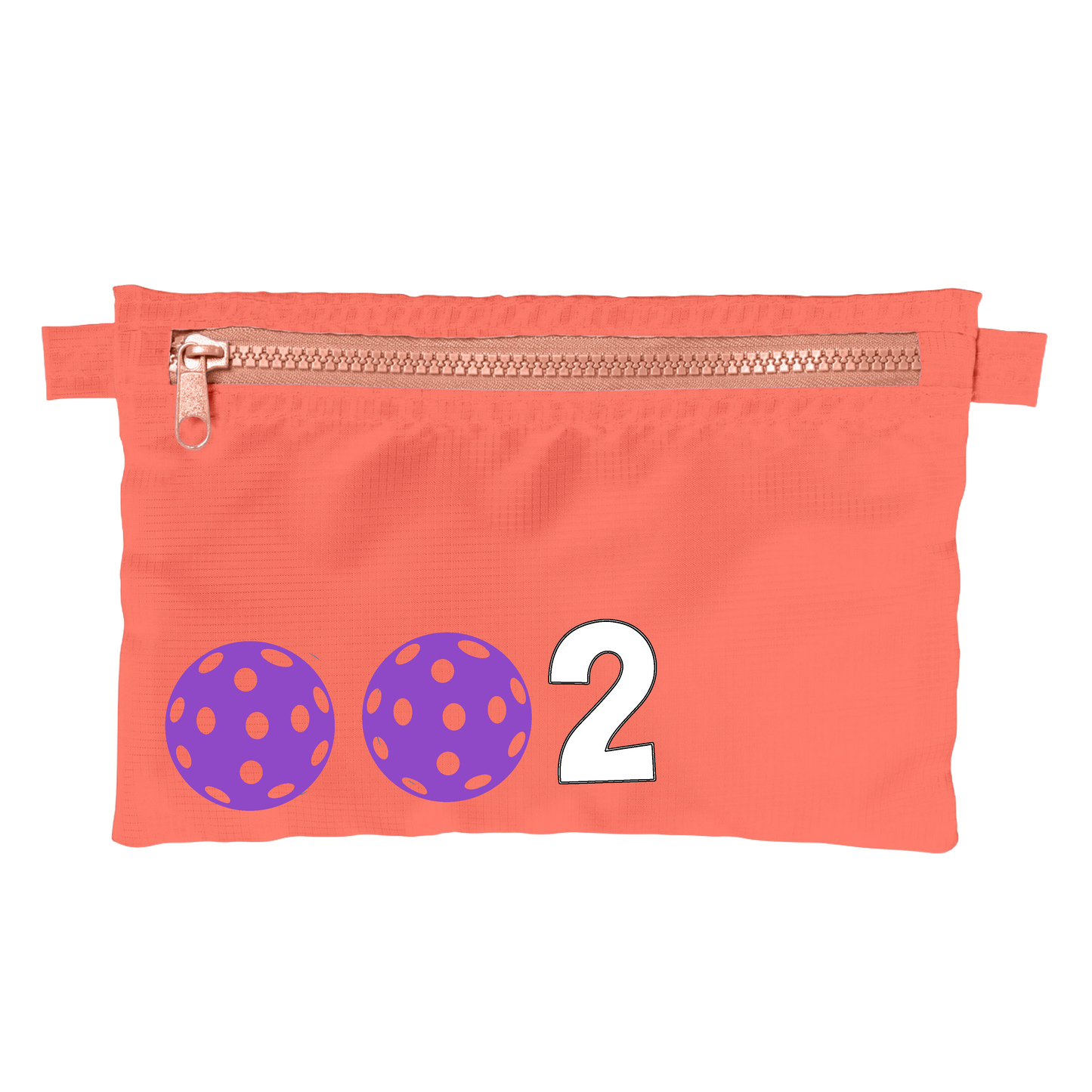 002 With Pickleballs (Customizable) | Pickleball Stash Pouch Bag | Small Size Court Stash Bag