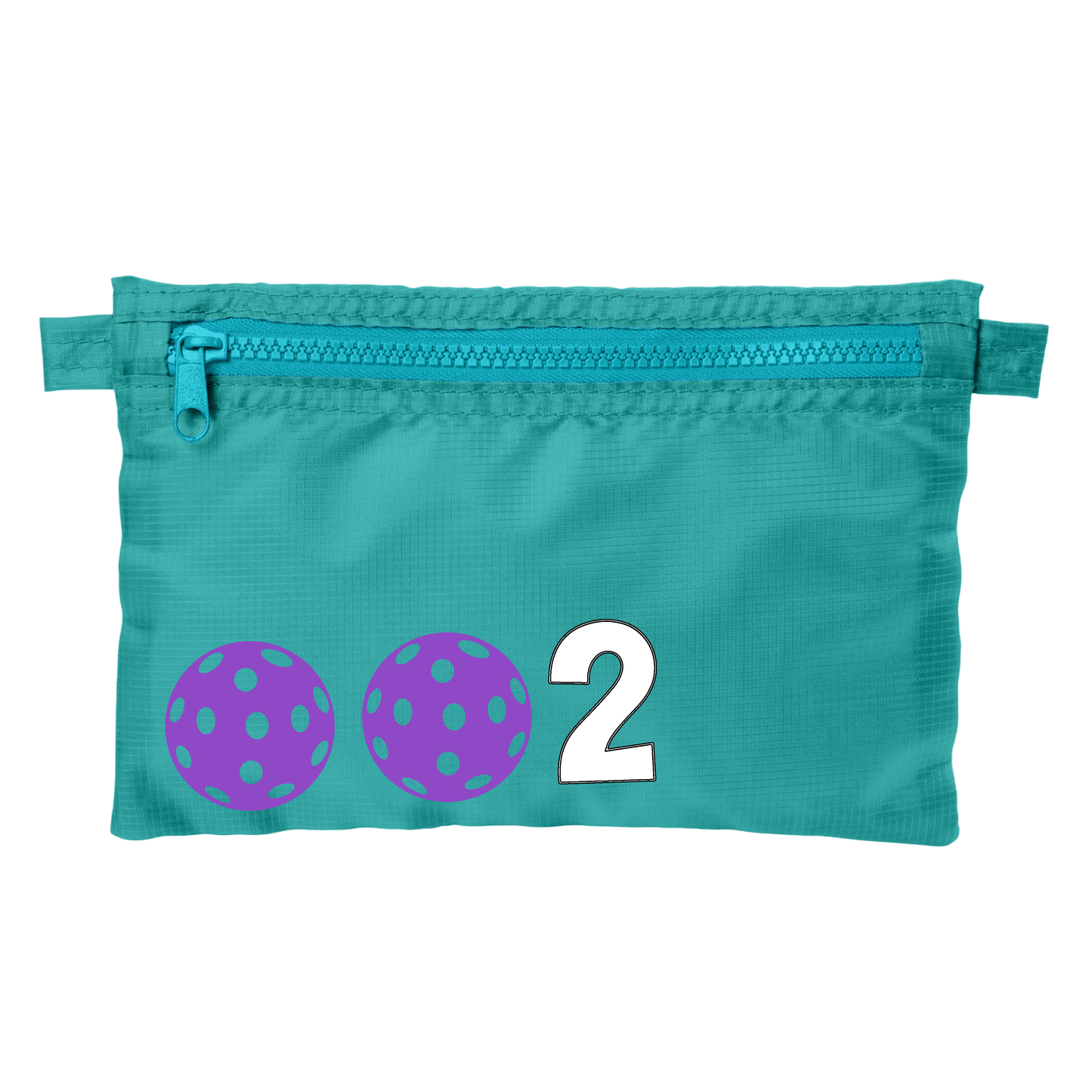 002 With Pickleballs (Customizable) | Pickleball Stash Pouch Bag | Small Size Court Stash Bag