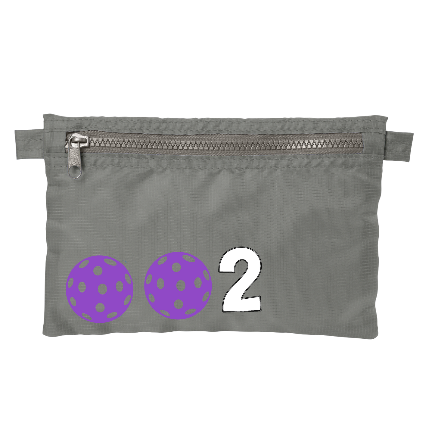 002 With Pickleballs (Customizable) | Pickleball Stash Pouch Bag | Small Size Court Stash Bag