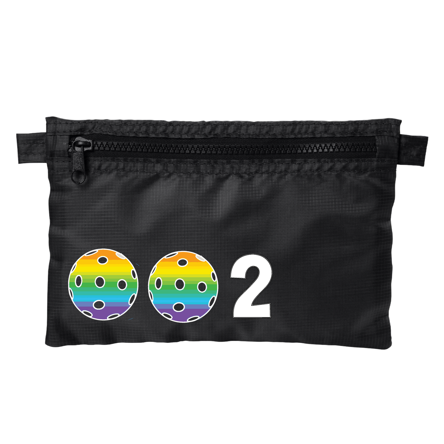 002 With Pickleballs (Customizable) | Pickleball Stash Pouch Bag | Small Size Court Stash Bag