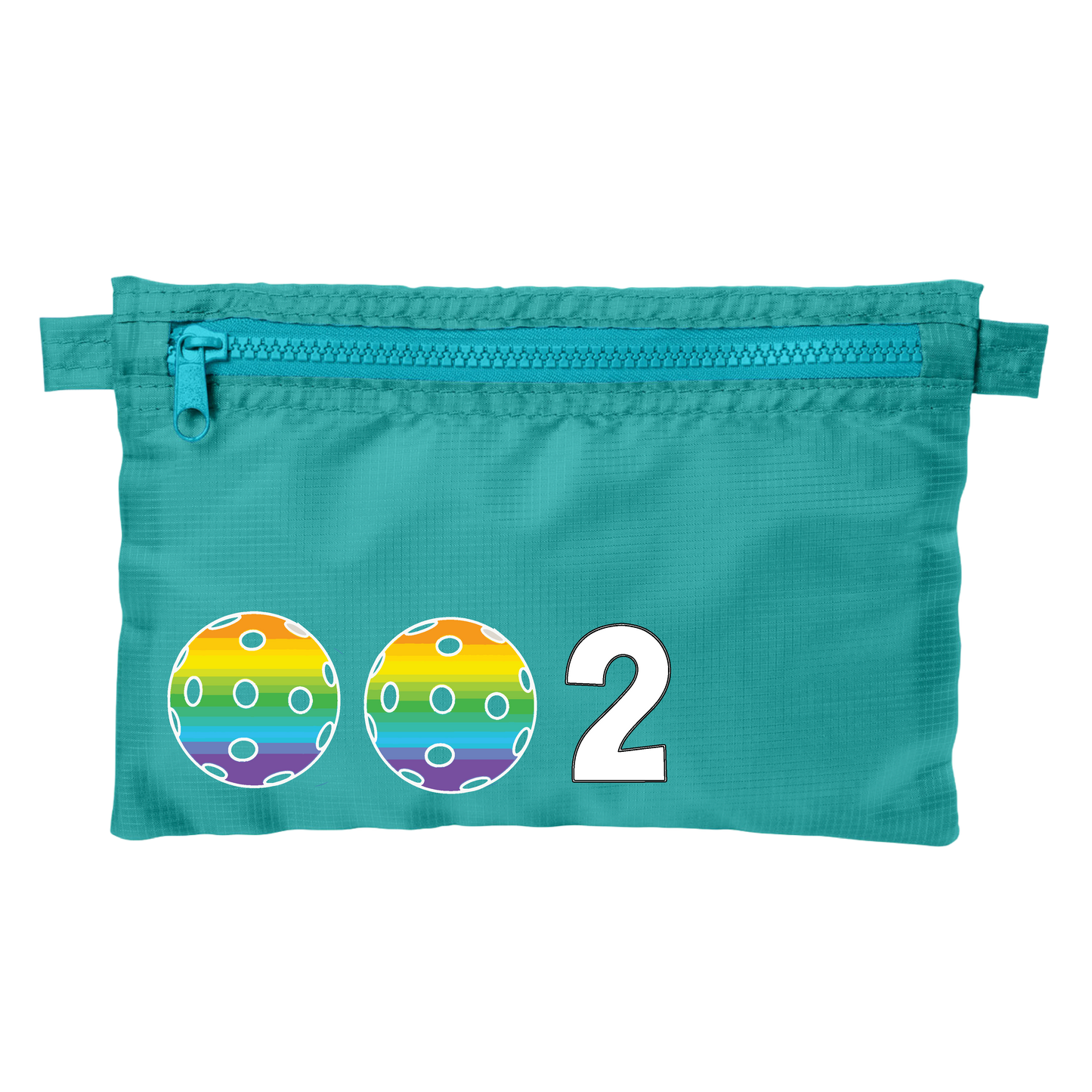 002 With Pickleballs (Customizable) | Pickleball Stash Pouch Bag | Small Size Court Stash Bag