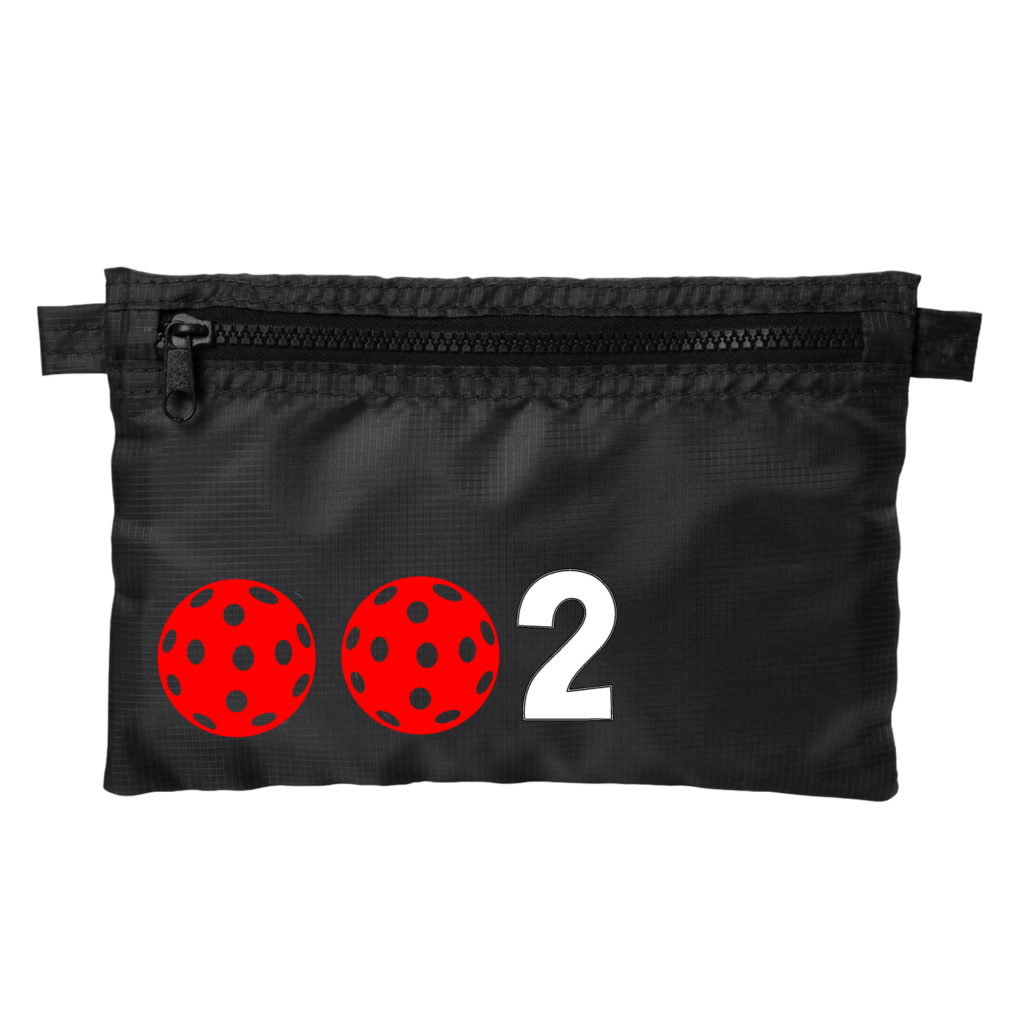 002 With Pickleballs (Customizable) | Pickleball Stash Pouch Bag | Small Size Court Stash Bag