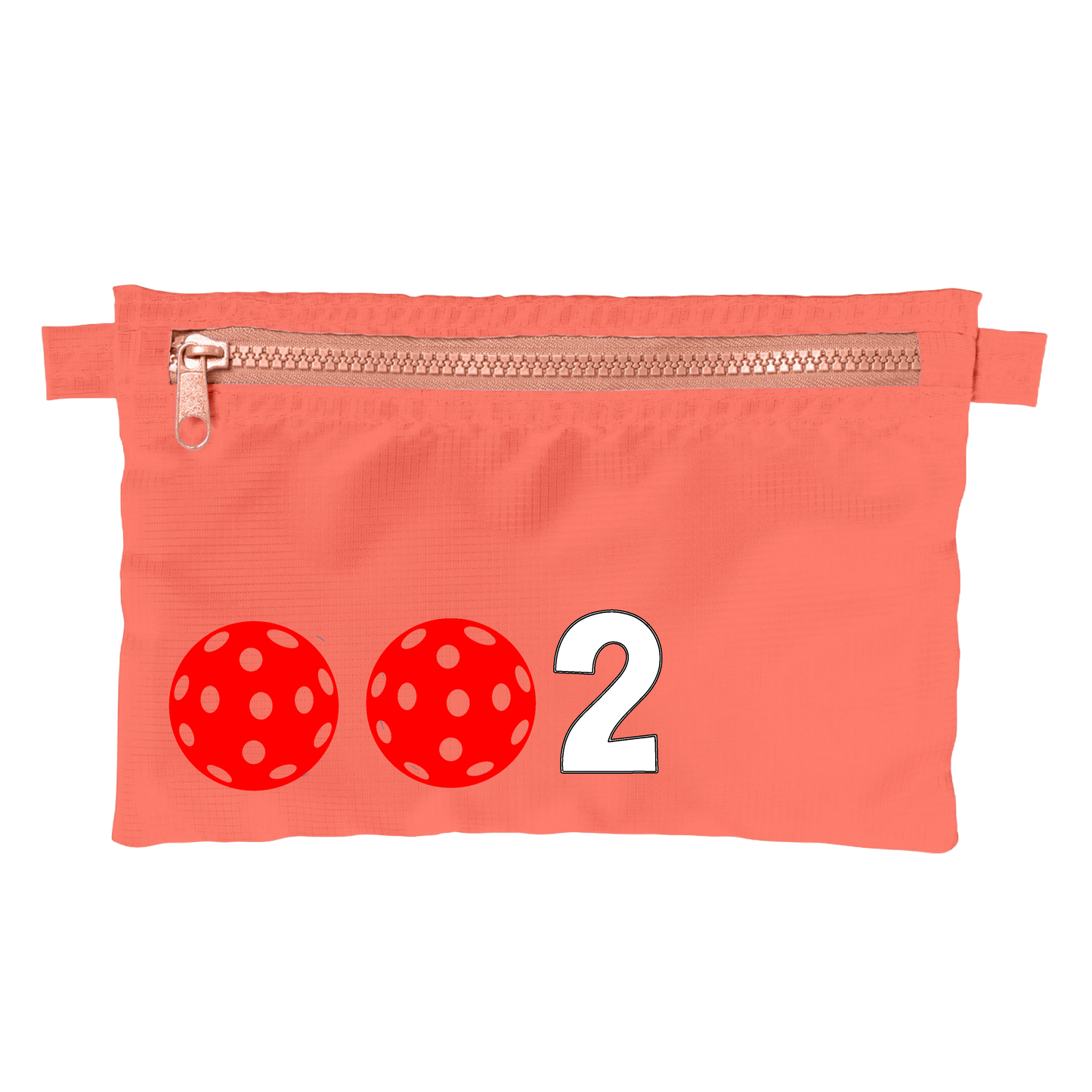 002 With Pickleballs (Customizable) | Pickleball Stash Pouch Bag | Small Size Court Stash Bag