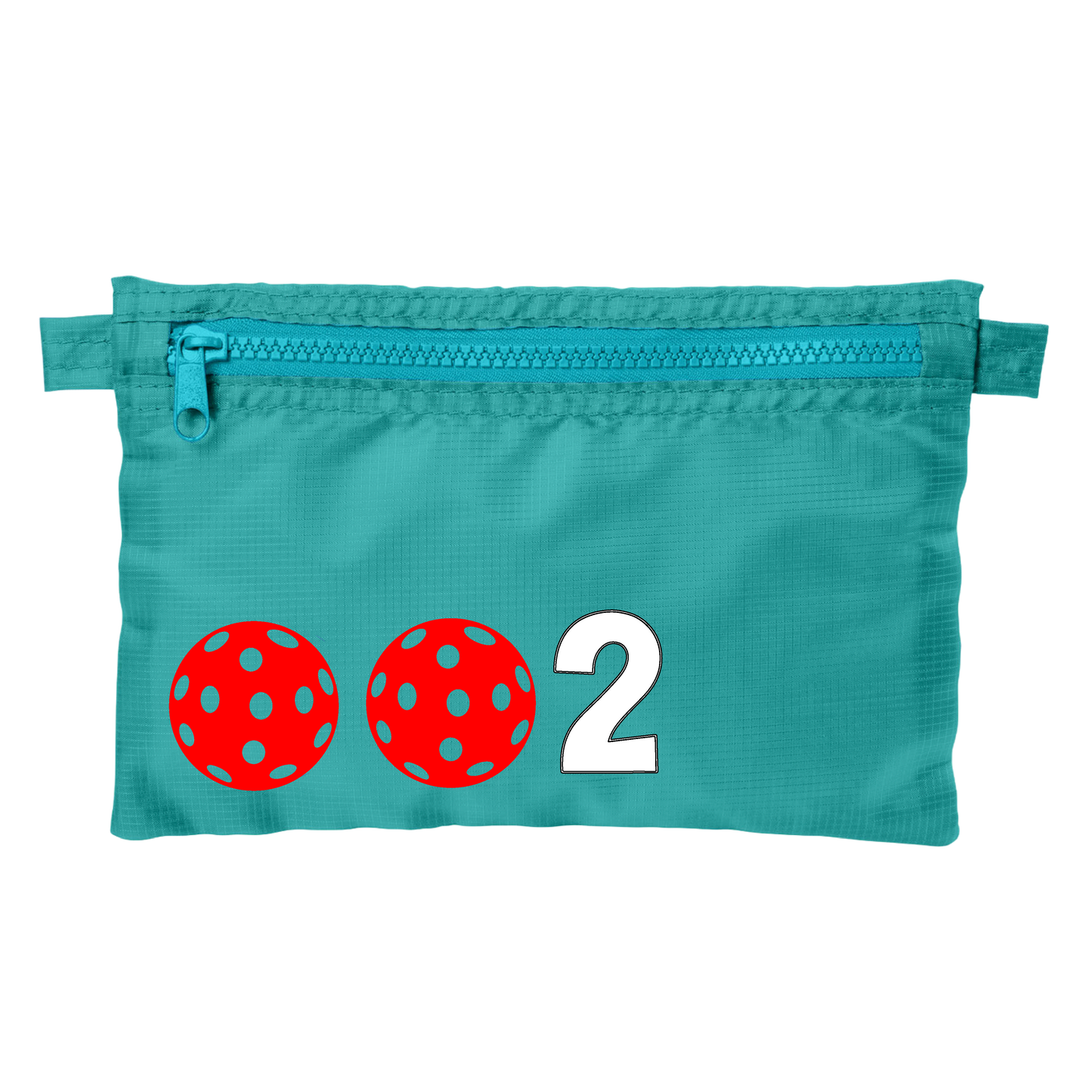 002 With Pickleballs (Customizable) | Pickleball Stash Pouch Bag | Small Size Court Stash Bag