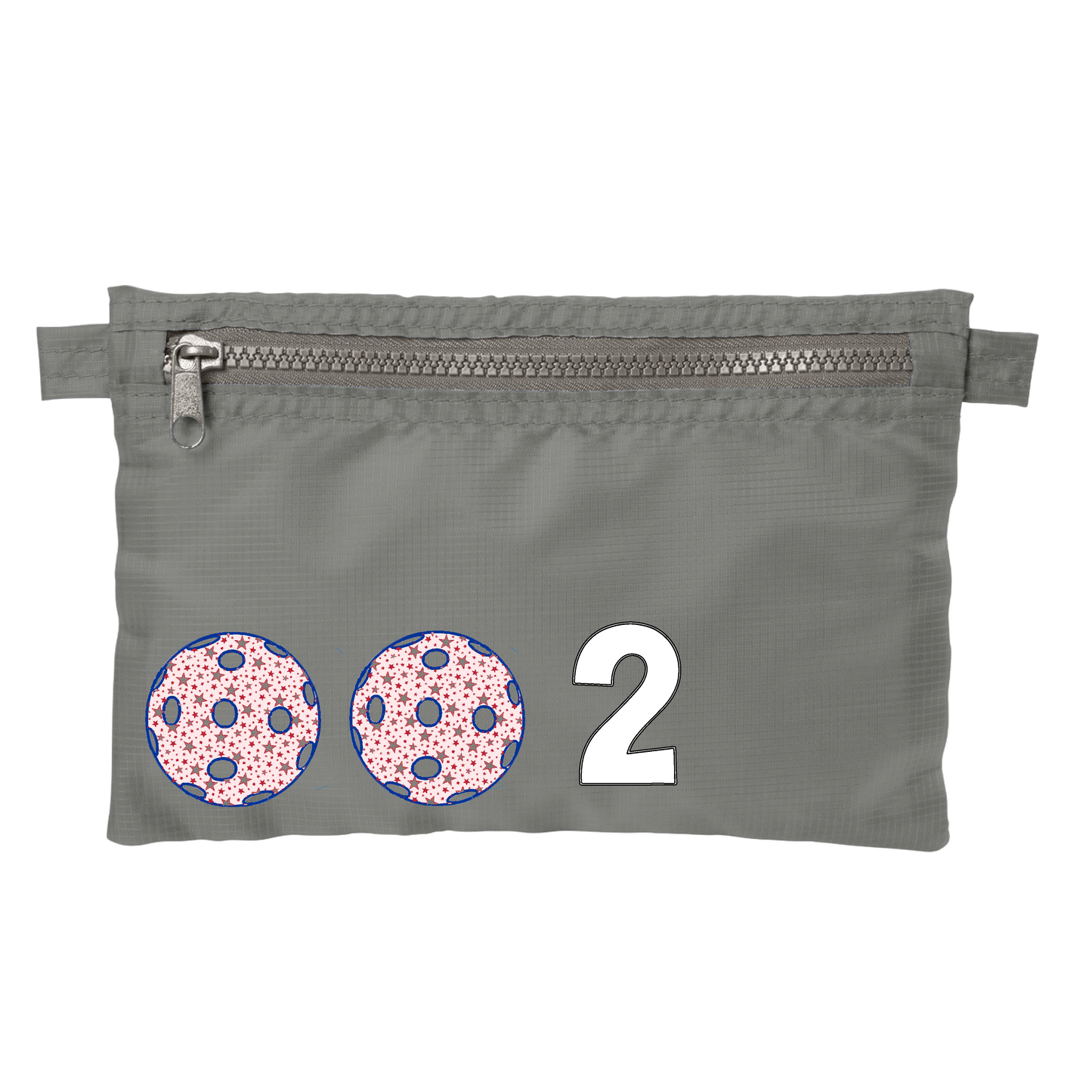 002 With Pickleballs (Customizable) | Pickleball Stash Pouch Bag | Small Size Court Stash Bag