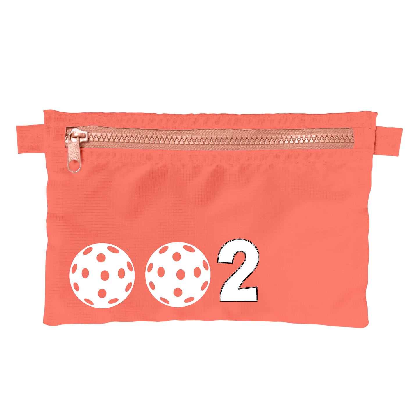 002 With Pickleballs (Customizable) | Pickleball Stash Pouch Bag | Small Size Court Stash Bag