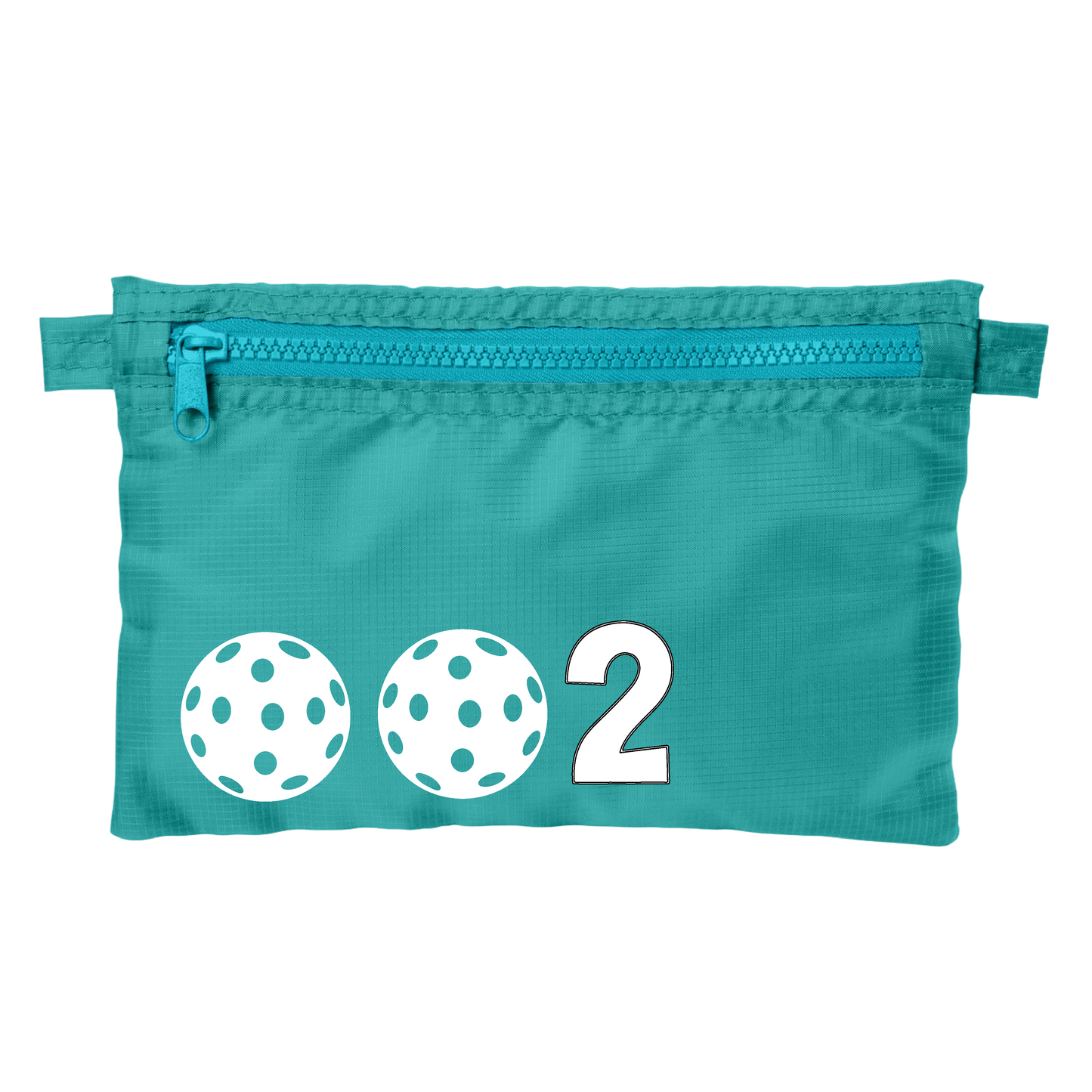 002 With Pickleballs (Customizable) | Pickleball Stash Pouch Bag | Small Size Court Stash Bag