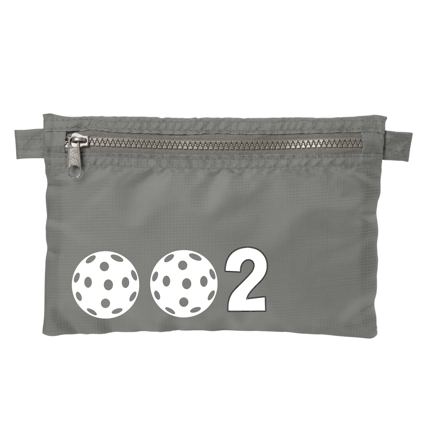 002 With Pickleballs (Customizable) | Pickleball Stash Pouch Bag | Small Size Court Stash Bag