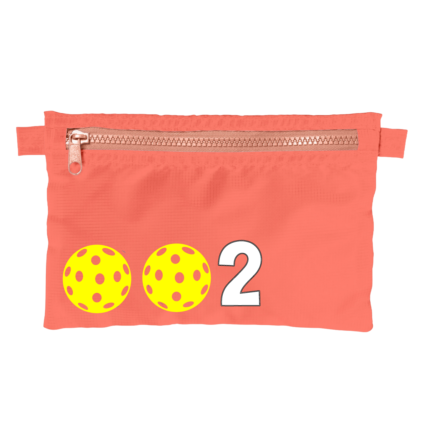 002 With Pickleballs (Customizable) | Pickleball Stash Pouch Bag | Small Size Court Stash Bag