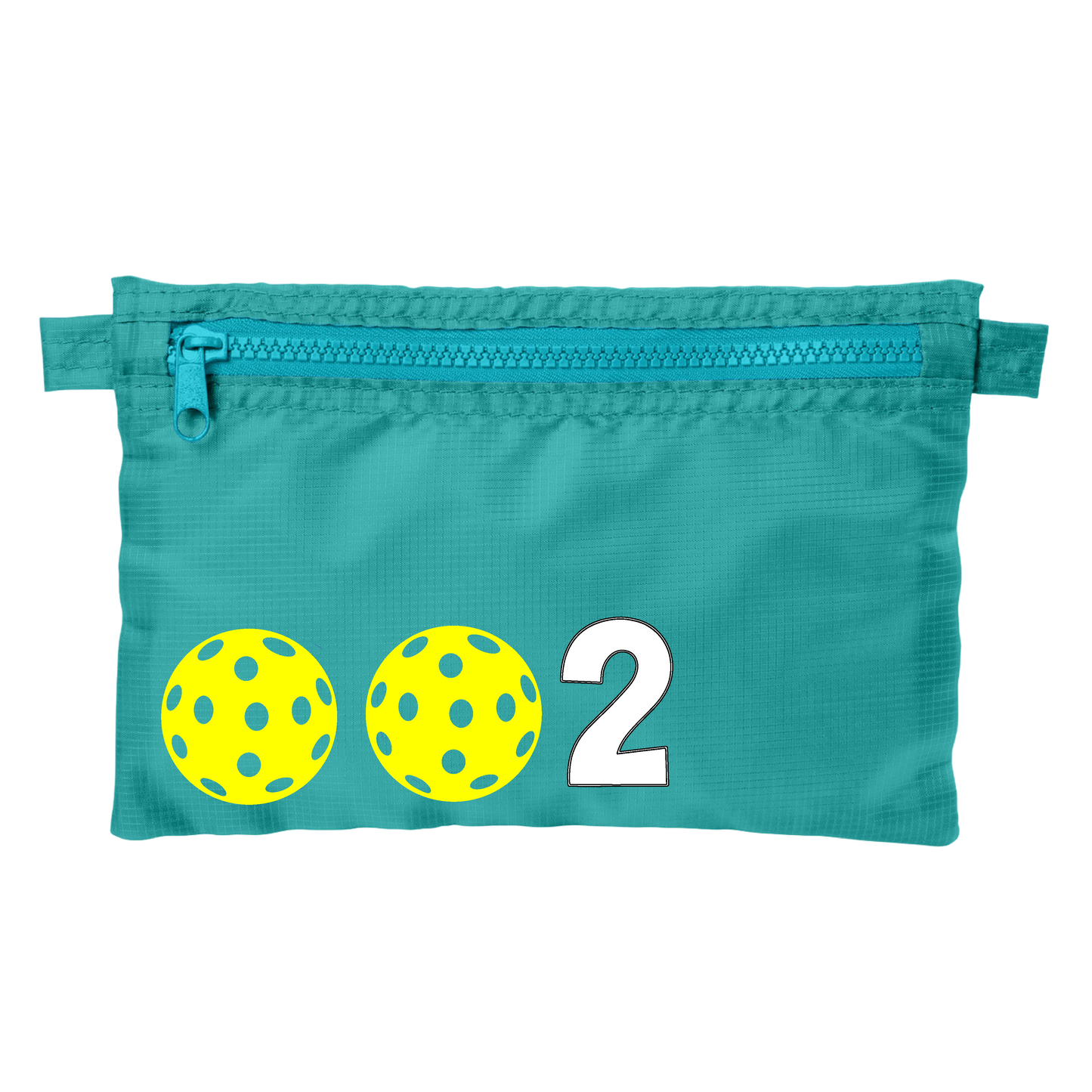 002 With Pickleballs (Customizable) | Pickleball Stash Pouch Bag | Small Size Court Stash Bag