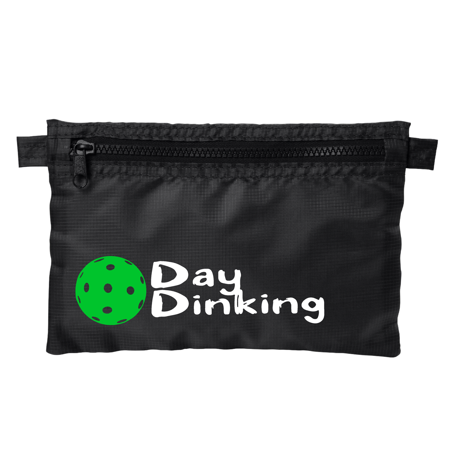 Day Dinking With Pickleballs (Customizable) | Pickleball Stash Pouch Bag | Small Size Court Stash Bag