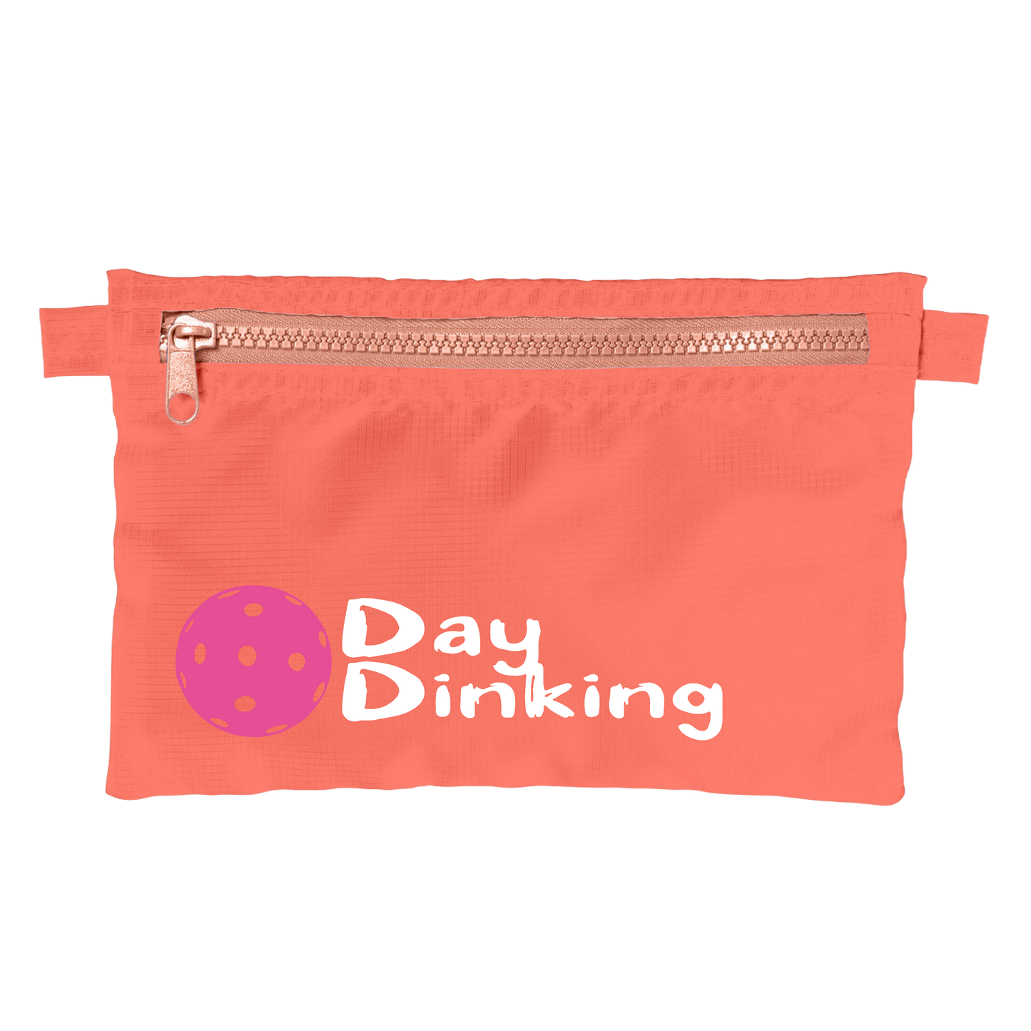 Day Dinking With Pickleballs (Customizable) | Pickleball Stash Pouch Bag | Small Size Court Stash Bag