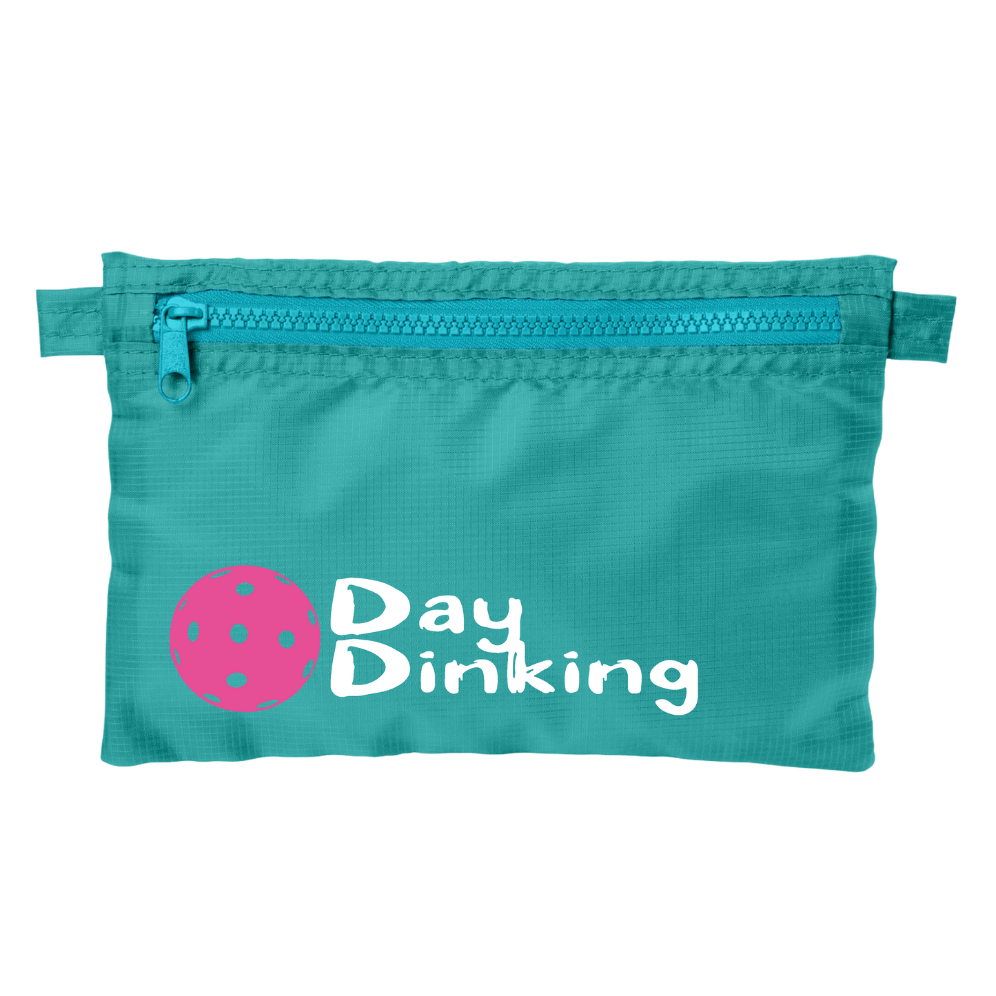 Day Dinking With Pickleballs (Customizable) | Pickleball Stash Pouch Bag | Small Size Court Stash Bag