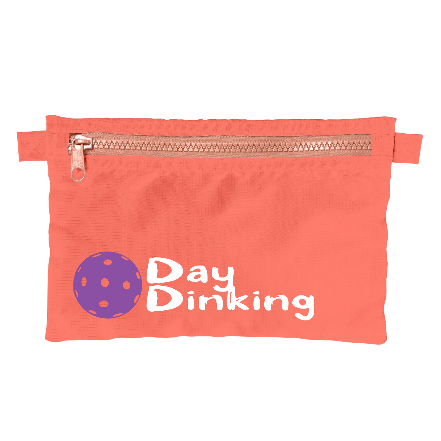 Day Dinking With Pickleballs (Customizable) | Pickleball Stash Pouch Bag | Small Size Court Stash Bag