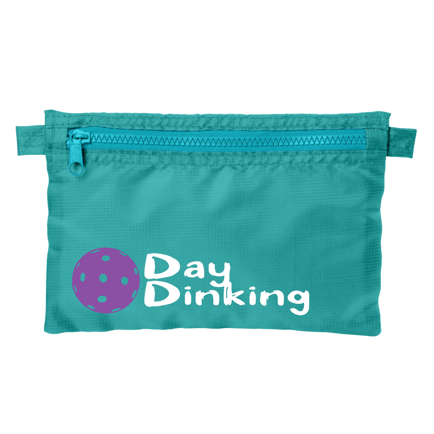 Day Dinking With Pickleballs (Customizable) | Pickleball Stash Pouch Bag | Small Size Court Stash Bag