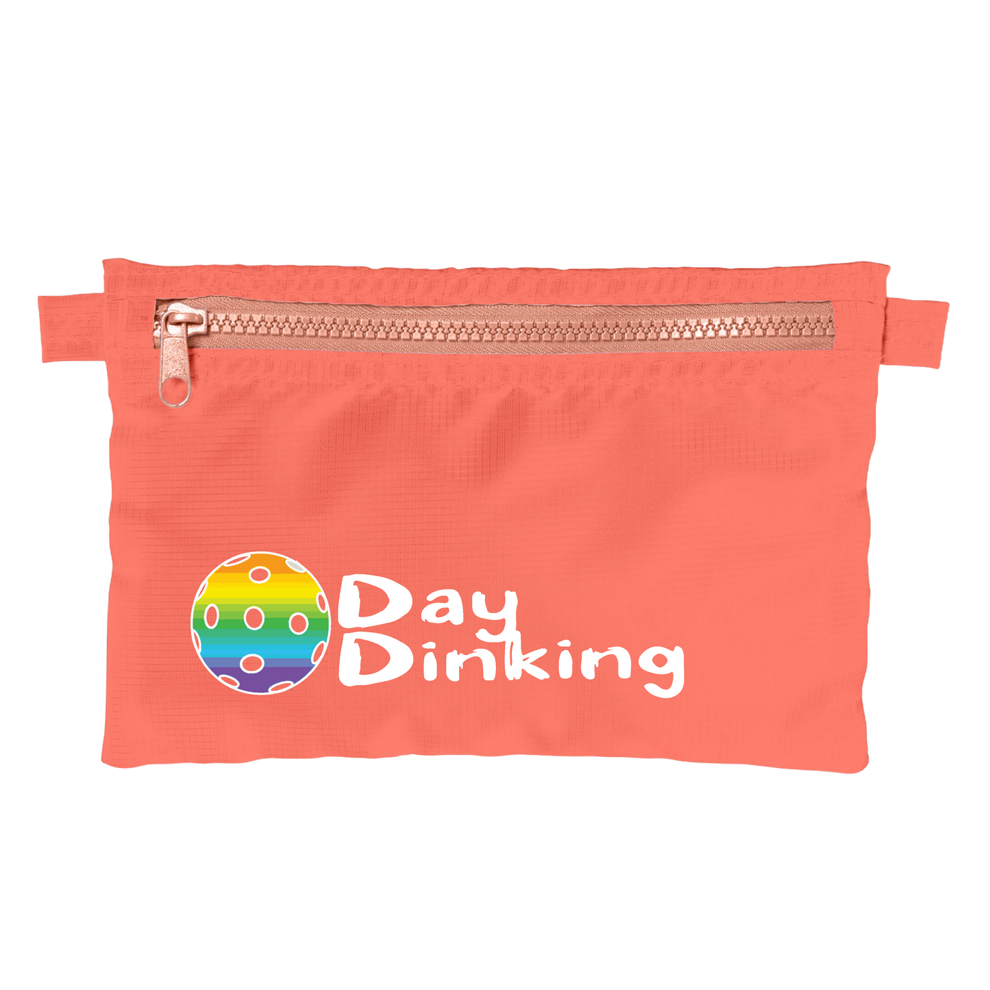 Day Dinking With Pickleballs (Customizable) | Pickleball Stash Pouch Bag | Small Size Court Stash Bag