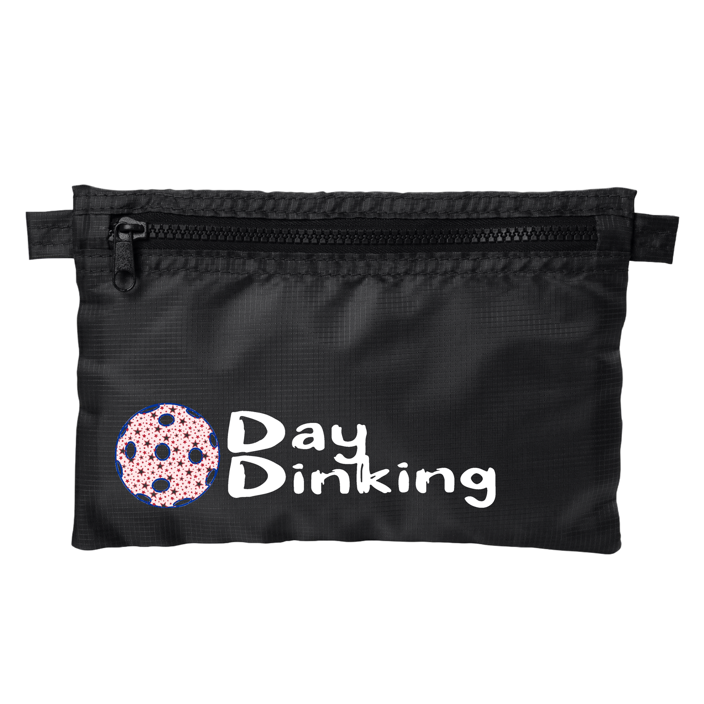 Day Dinking With Pickleballs (Customizable) | Pickleball Stash Pouch Bag | Small Size Court Stash Bag